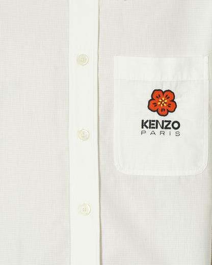 KENZO Paris Boke Crest Oversized Shirt Off White Shirts Longsleeve Shirt FD65CH5079LA 02