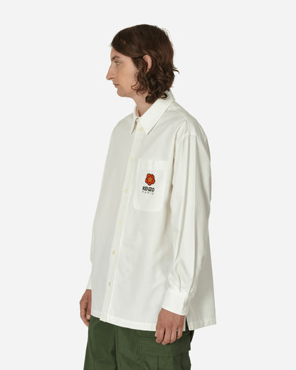 KENZO Paris Boke Crest Oversized Shirt Off White Shirts Longsleeve Shirt FD65CH5079LA 02