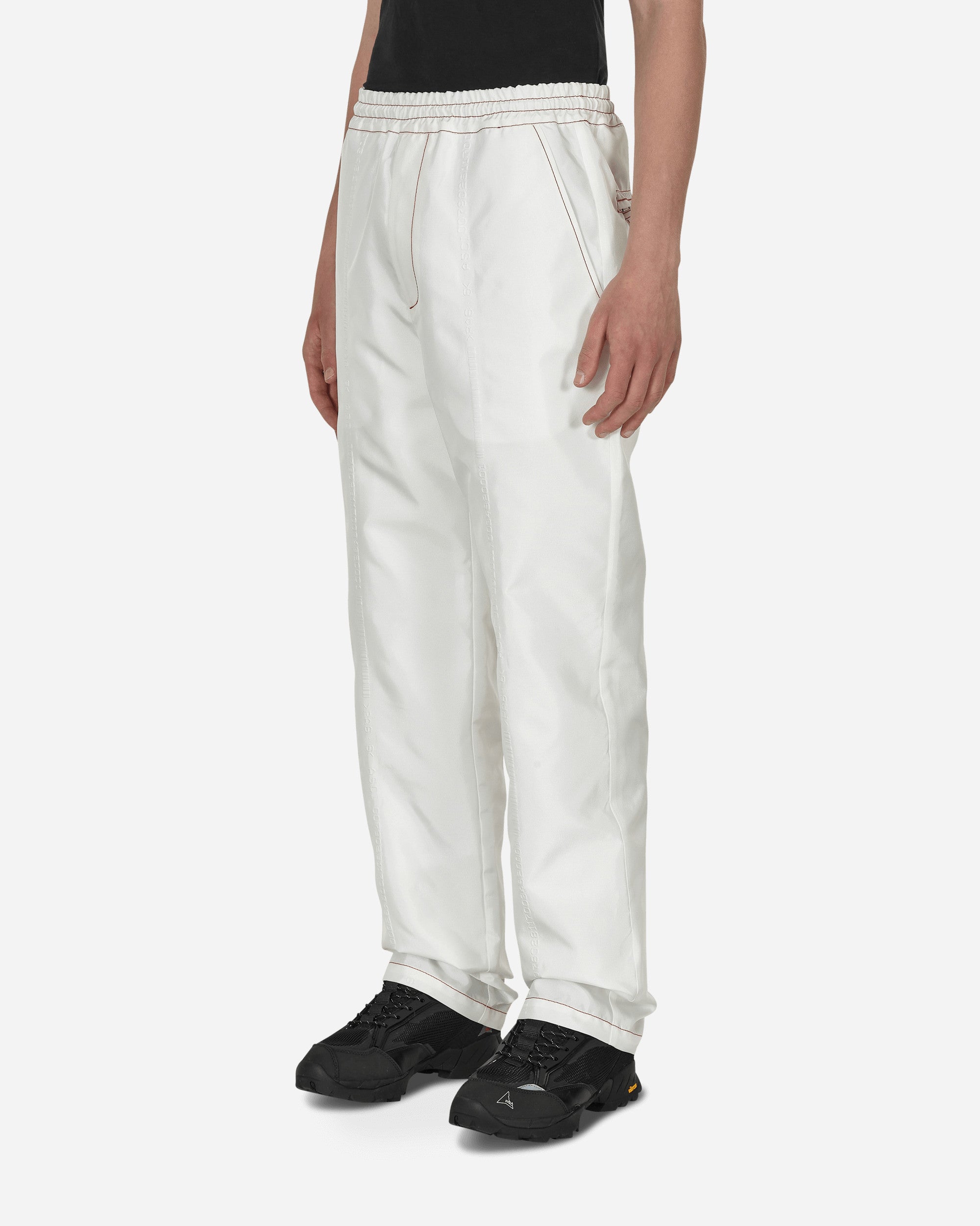 Kanghyuk Airbag String Trouser White/Red Stitch  Pants Trousers RMA22SST20 001