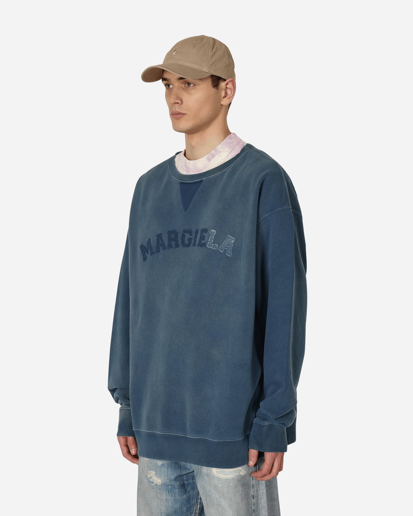 Maison Margiela Felpa Blue Sweatshirts Crewneck S50GU0209 469