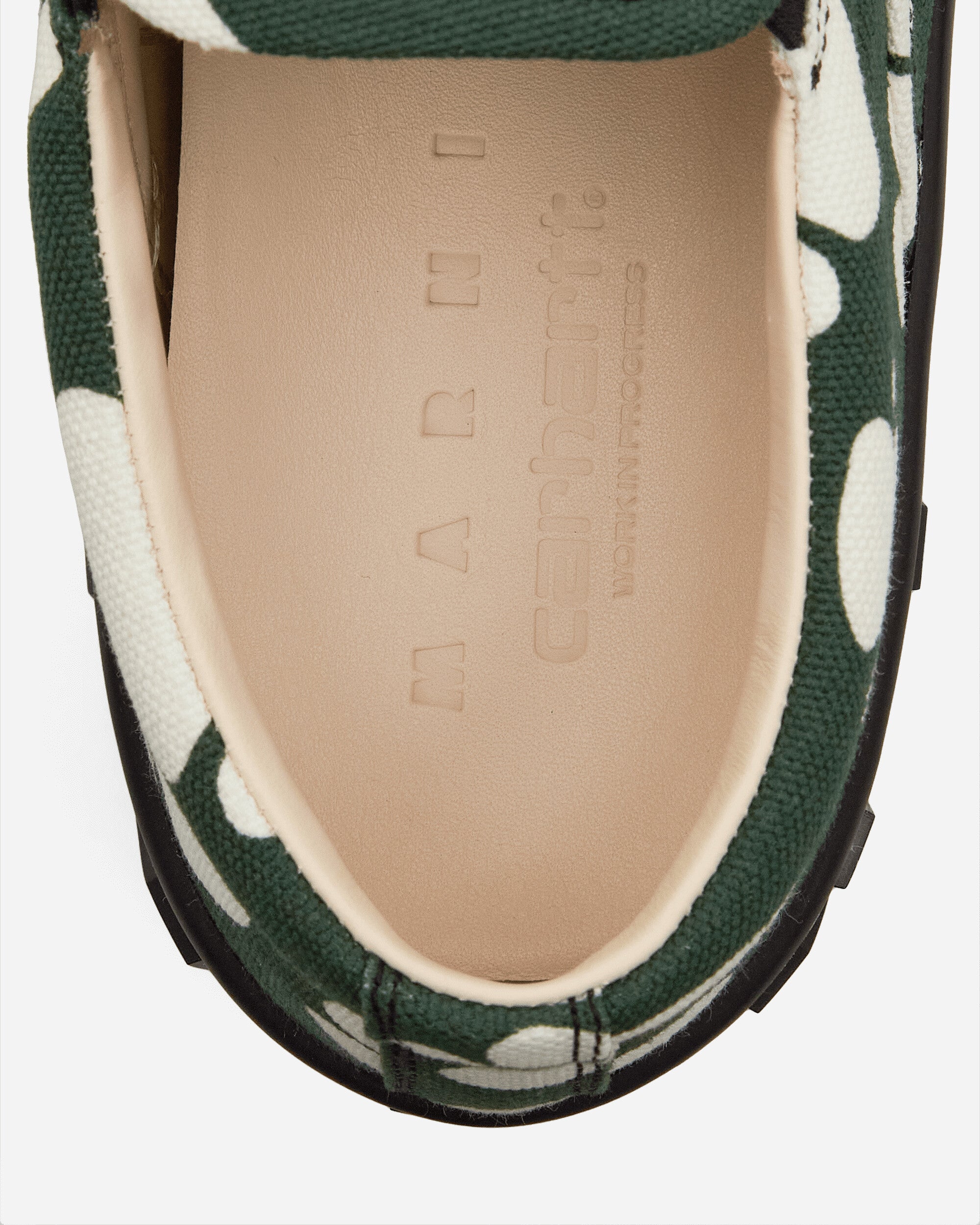 Marni Paw Slip On Forest Green/Stone White Sneakers Slip-On SNZU013103P4927 ZO265