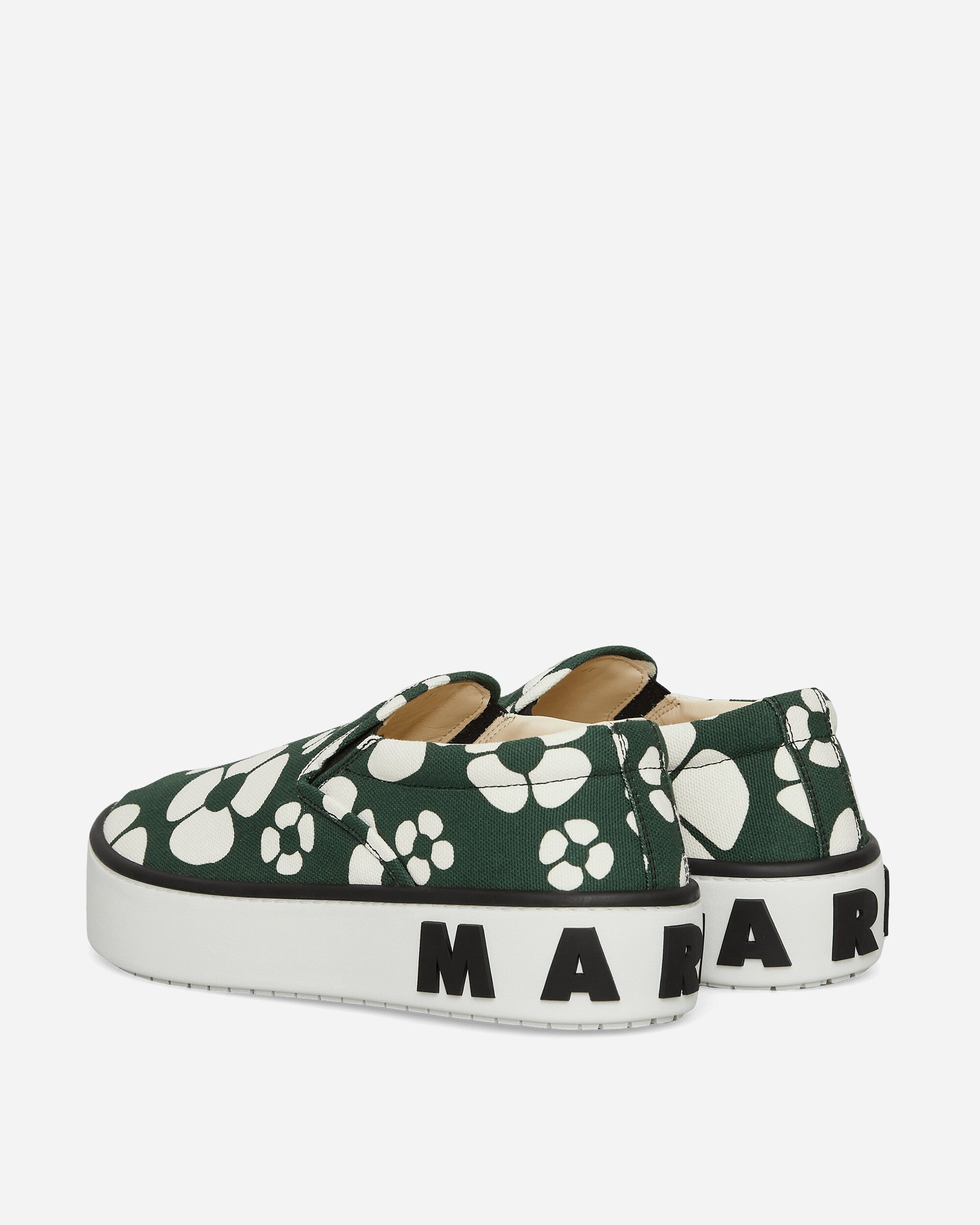 Marni Paw Slip On Forest Green/Stone White Sneakers Slip-On SNZU013103P4927 ZO265