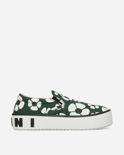 Marni Paw Slip On Forest Green/Stone White Sneakers Slip-On SNZU013103P4927 ZO265