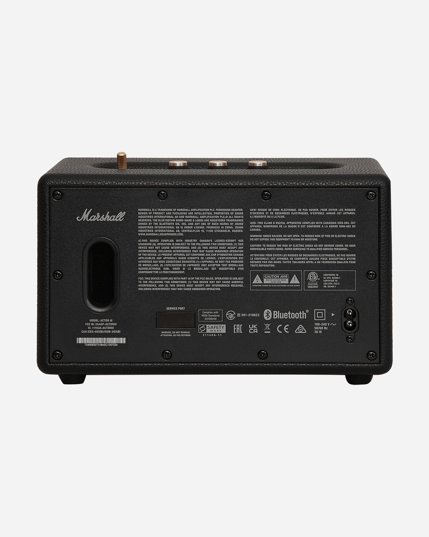 Marshall Marshall Acton Iii Bt Black Tech and Audio Speakers 1006004 001