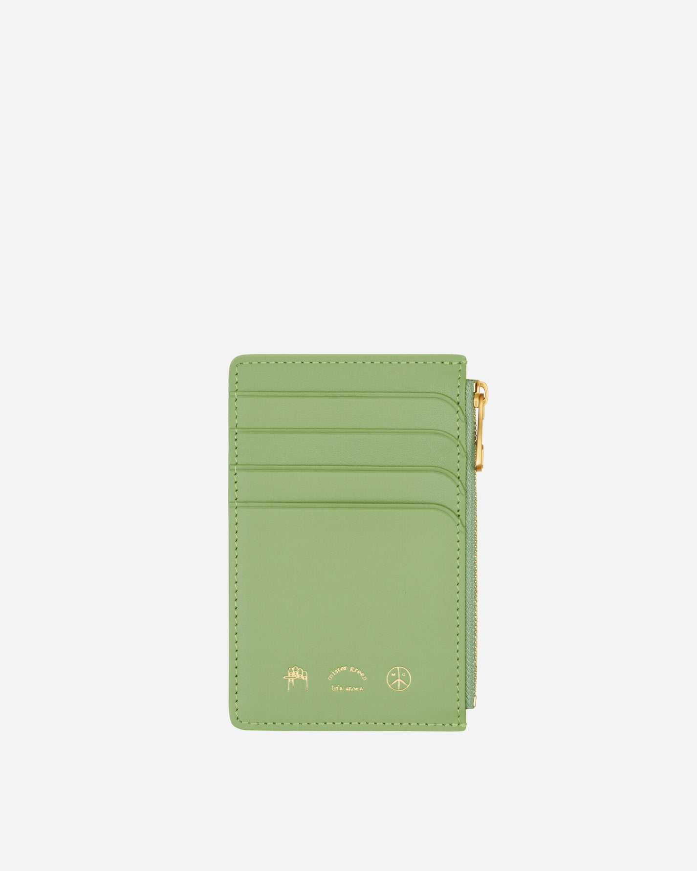 Mister Green Zippered Card Case Green Wallets and Cardholders Cardholders MGZIPCARDCASE 001