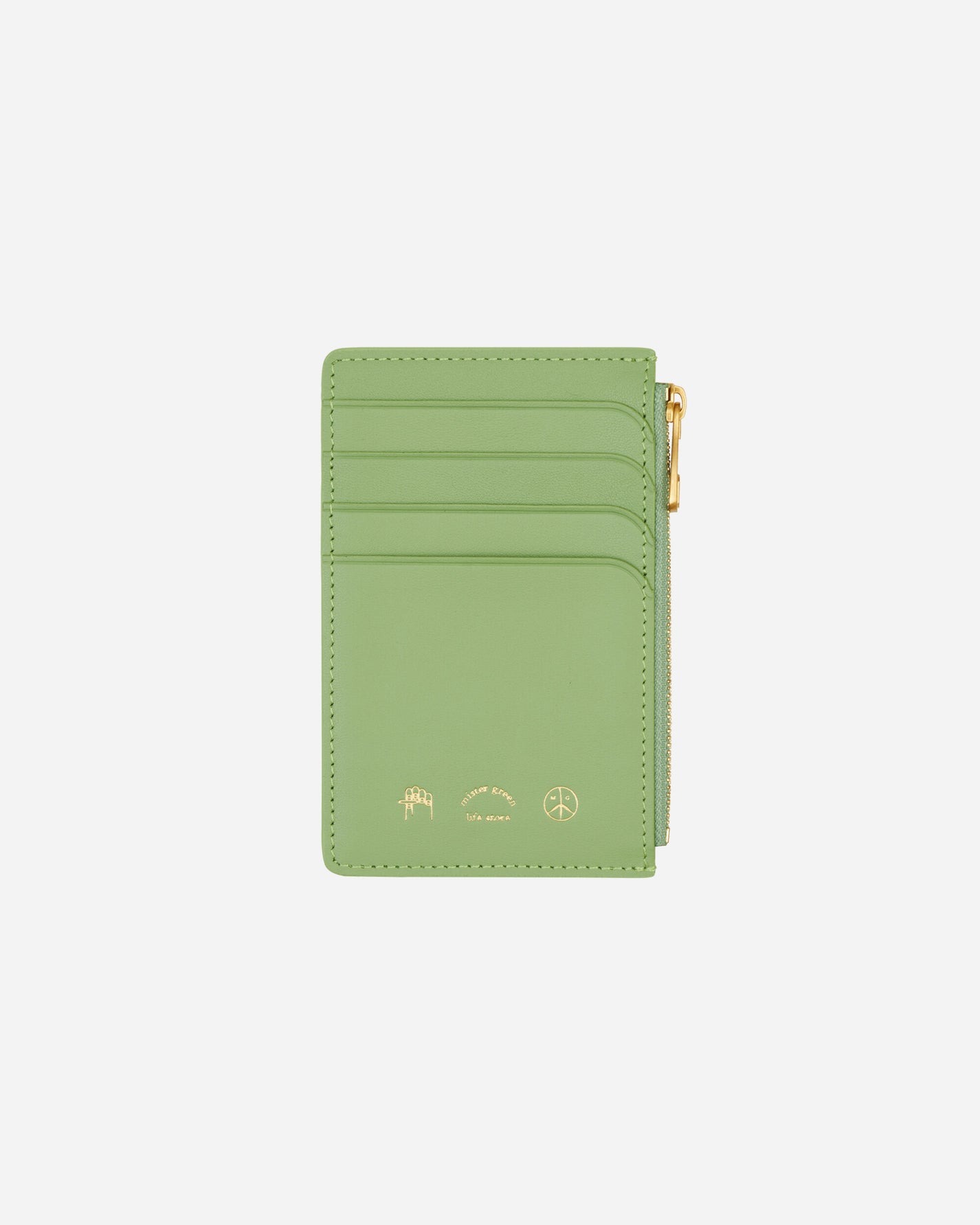 Mister Green Zippered Card Case Green Wallets and Cardholders Cardholders MGZIPCARDCASE 001