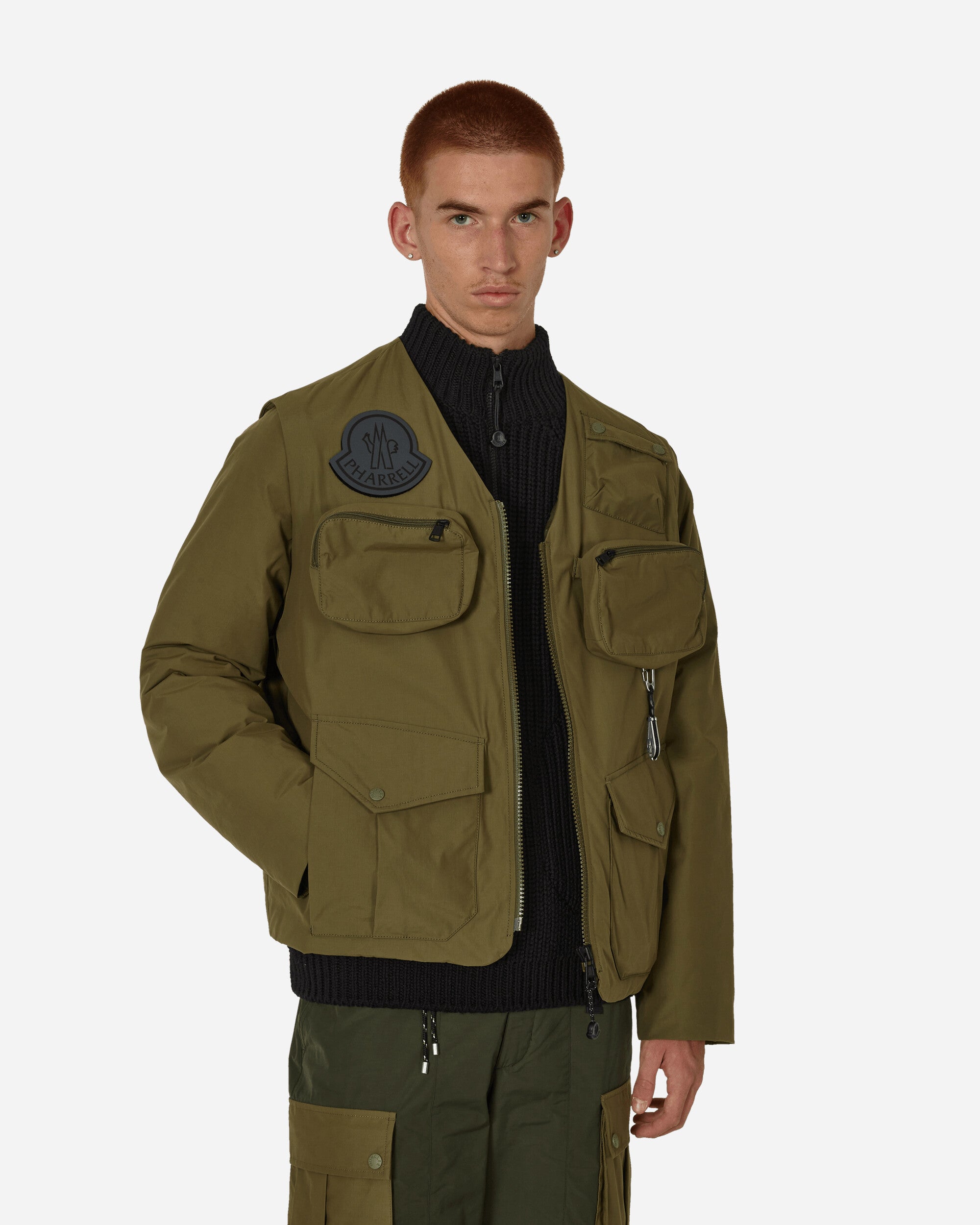 Moncler Genius Maple Jacket X Pharell Williams Green Coats and Jackets Jackets 1A00002M3405 889