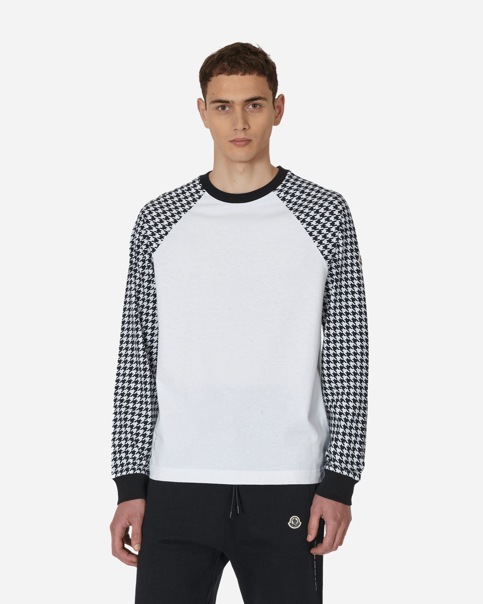 Moncler Genius Long Sleeve T-Shirt X Fragment White/Grey T-Shirts Longsleeve 8D00003M3265 F90