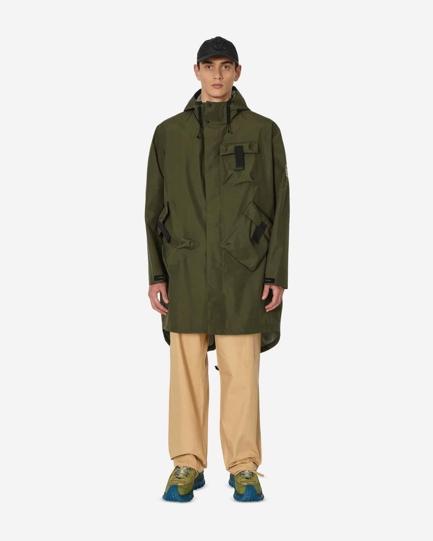 Moncler Genius Menger Long Parka X Salehe Bembury Green Coats and Jackets Parka Jackets 1C00001M3222 833