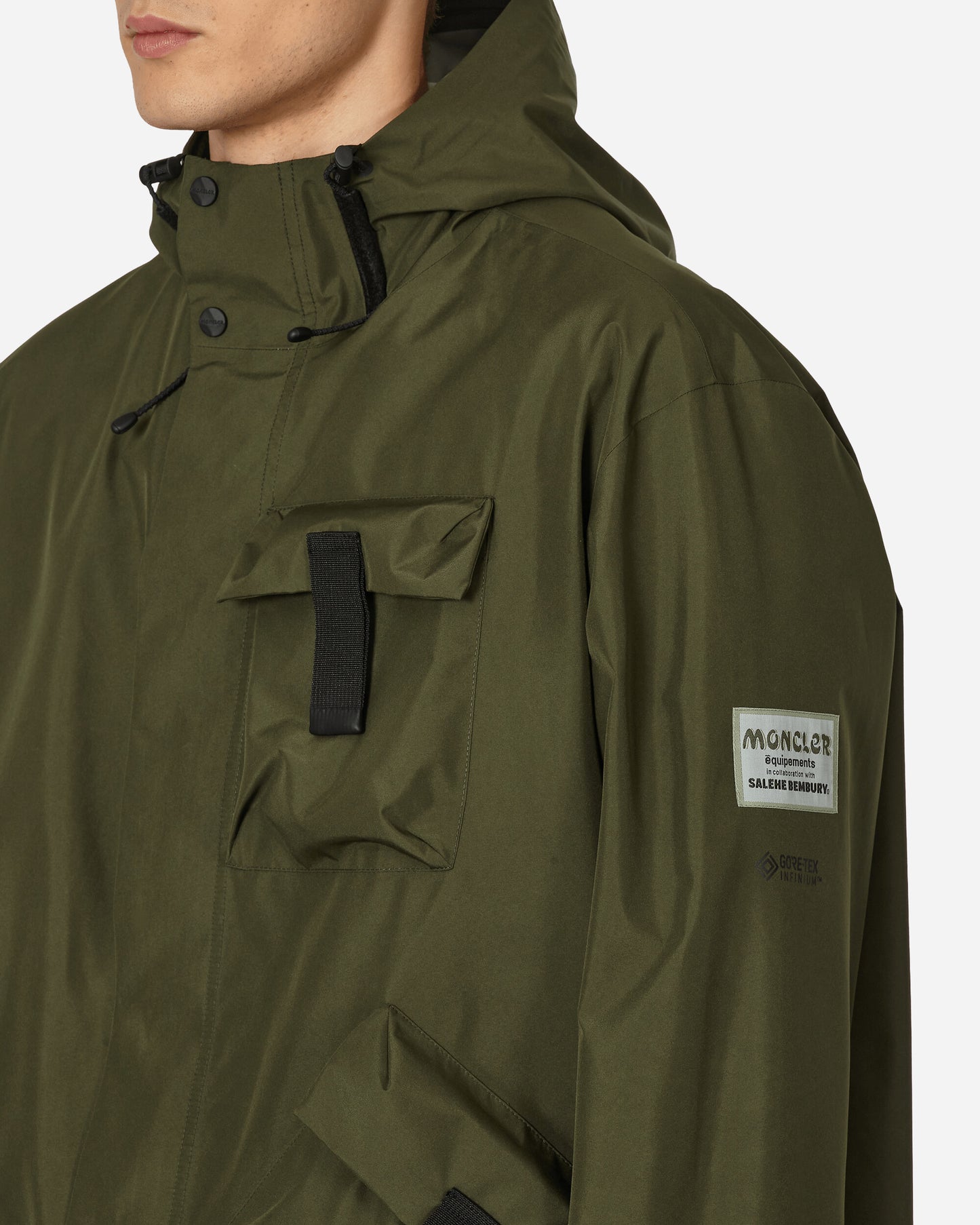 Moncler Genius Menger Long Parka X Salehe Bembury Green Coats and Jackets Parka Jackets 1C00001M3222 833