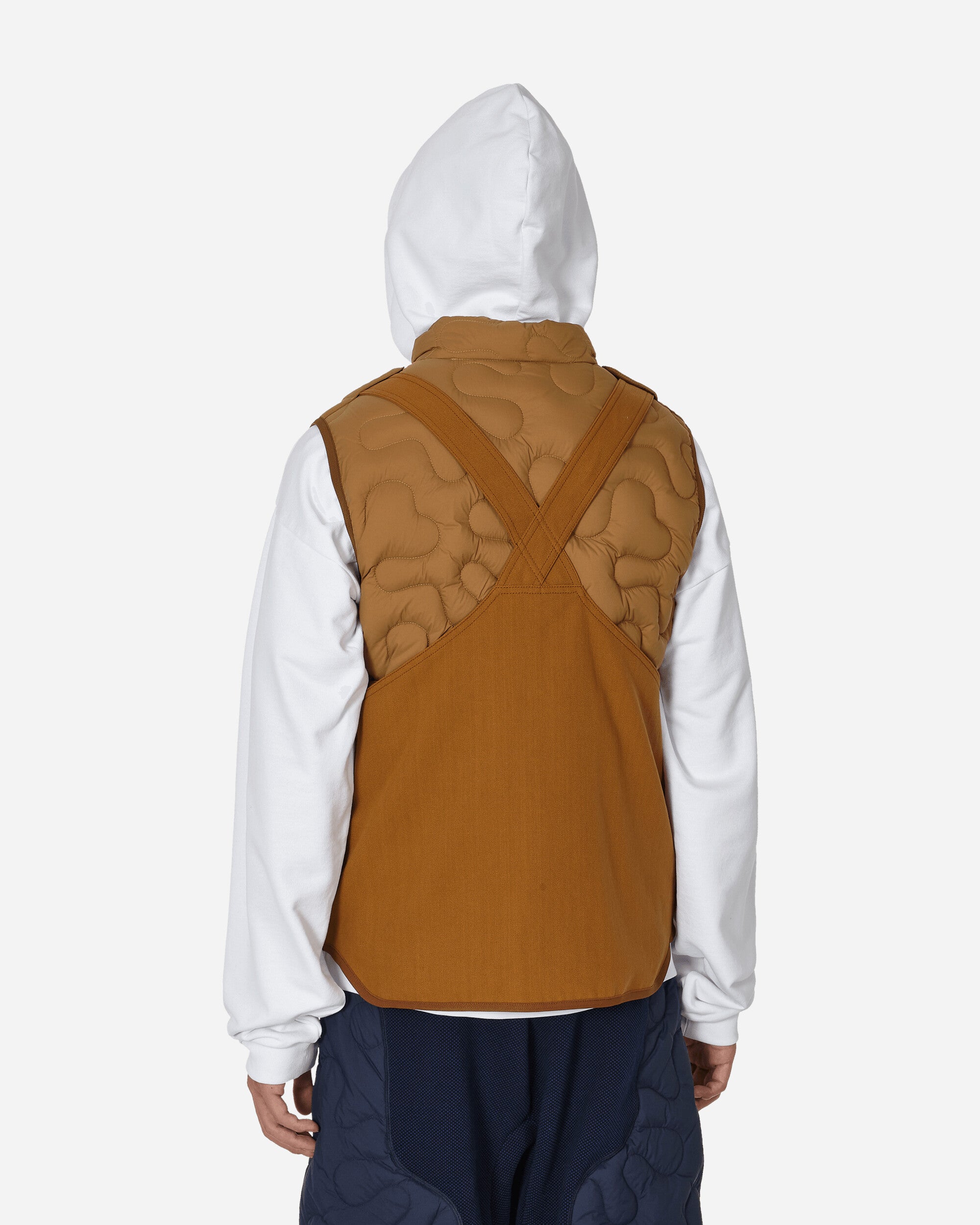 Moncler Genius Sierpinski Vest X Salehe Bembury Brown Coats and Jackets Vests 1A00005M3224 24N