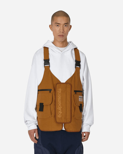 Moncler Genius Sierpinski Vest X Salehe Bembury Brown Coats and Jackets Vests 1A00005M3224 24N