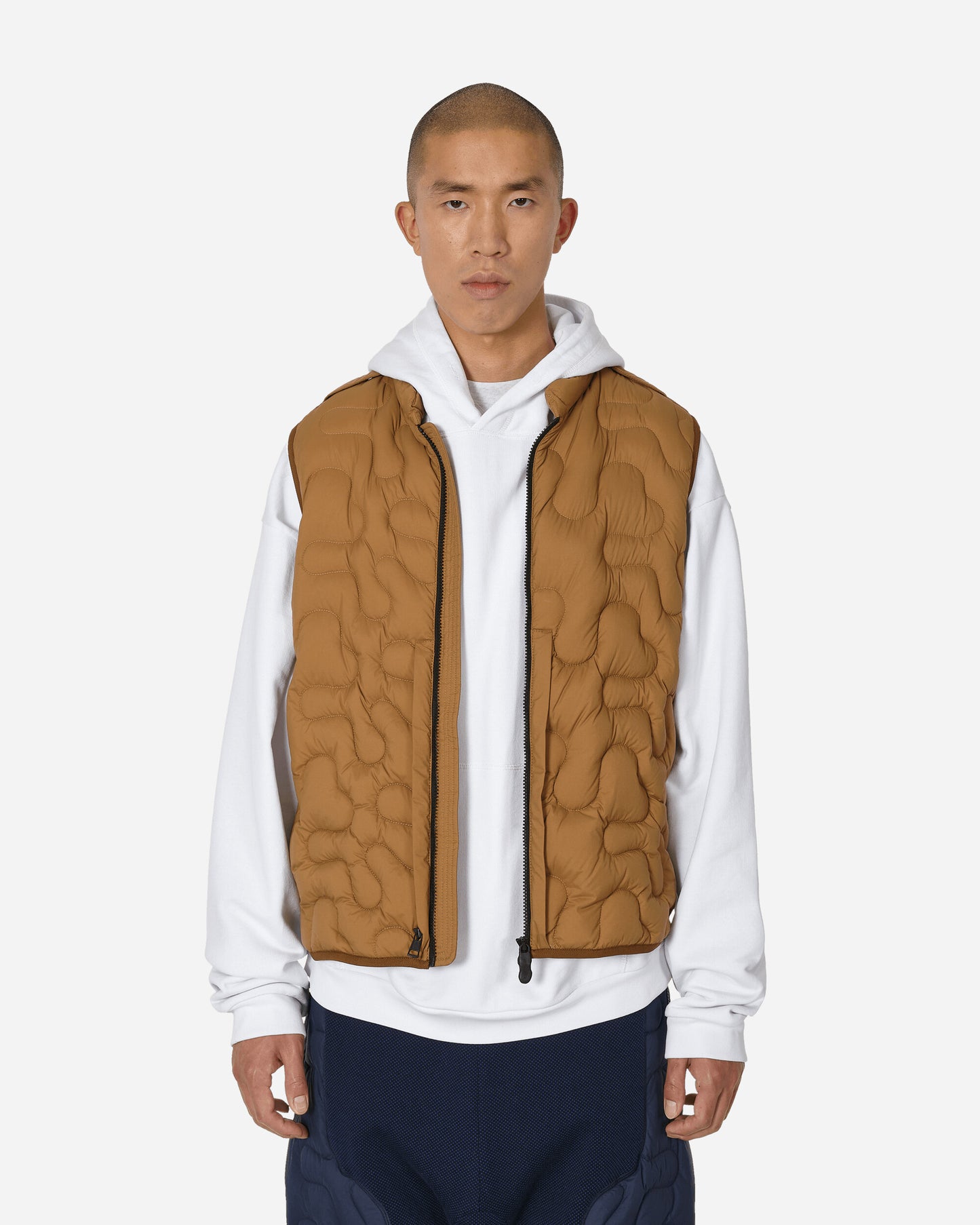 Moncler Genius Sierpinski Vest X Salehe Bembury Brown Coats and Jackets Vests 1A00005M3224 24N