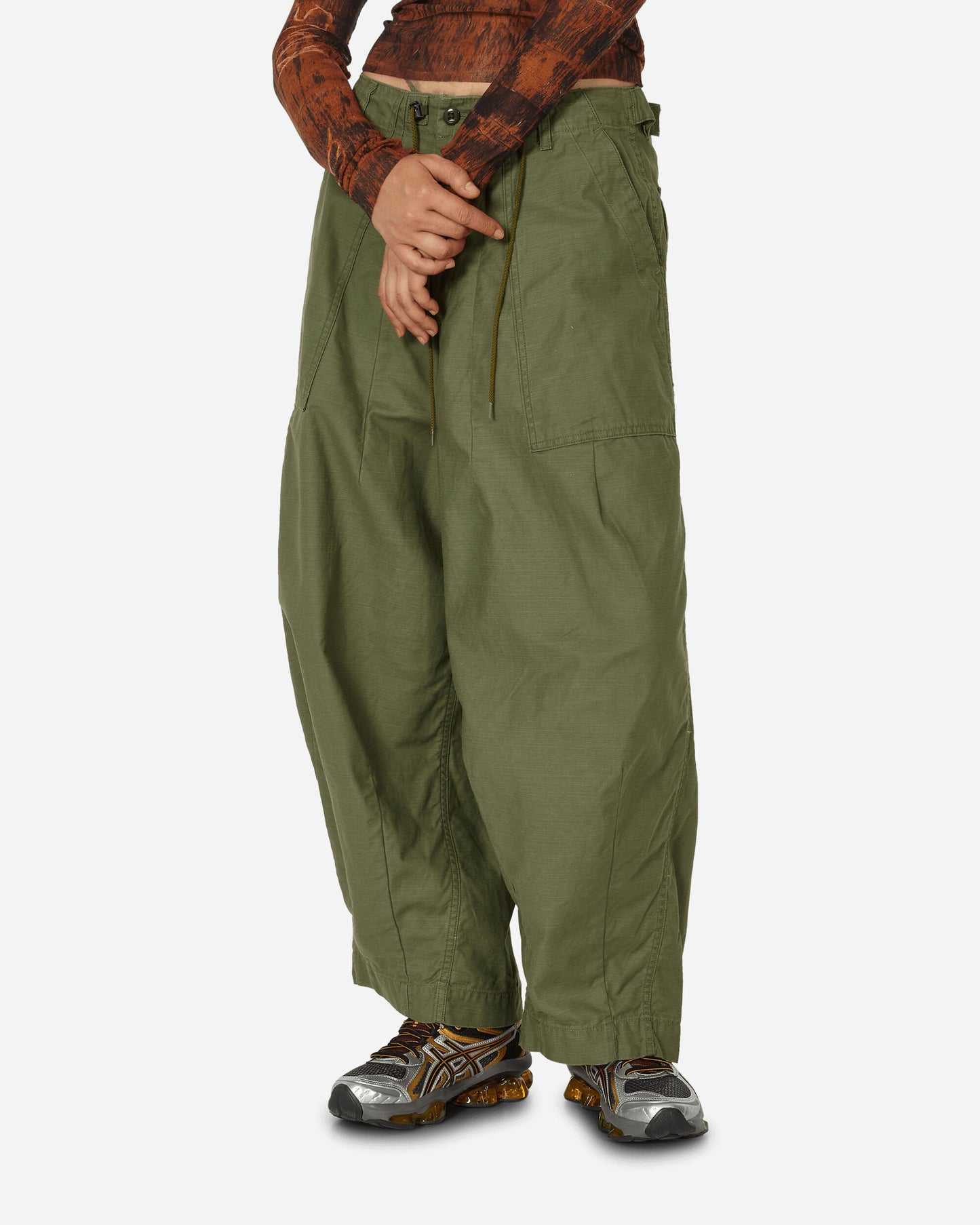 Needles H.D. Pant - Fatigue Olive Pants Cargo NS234 A