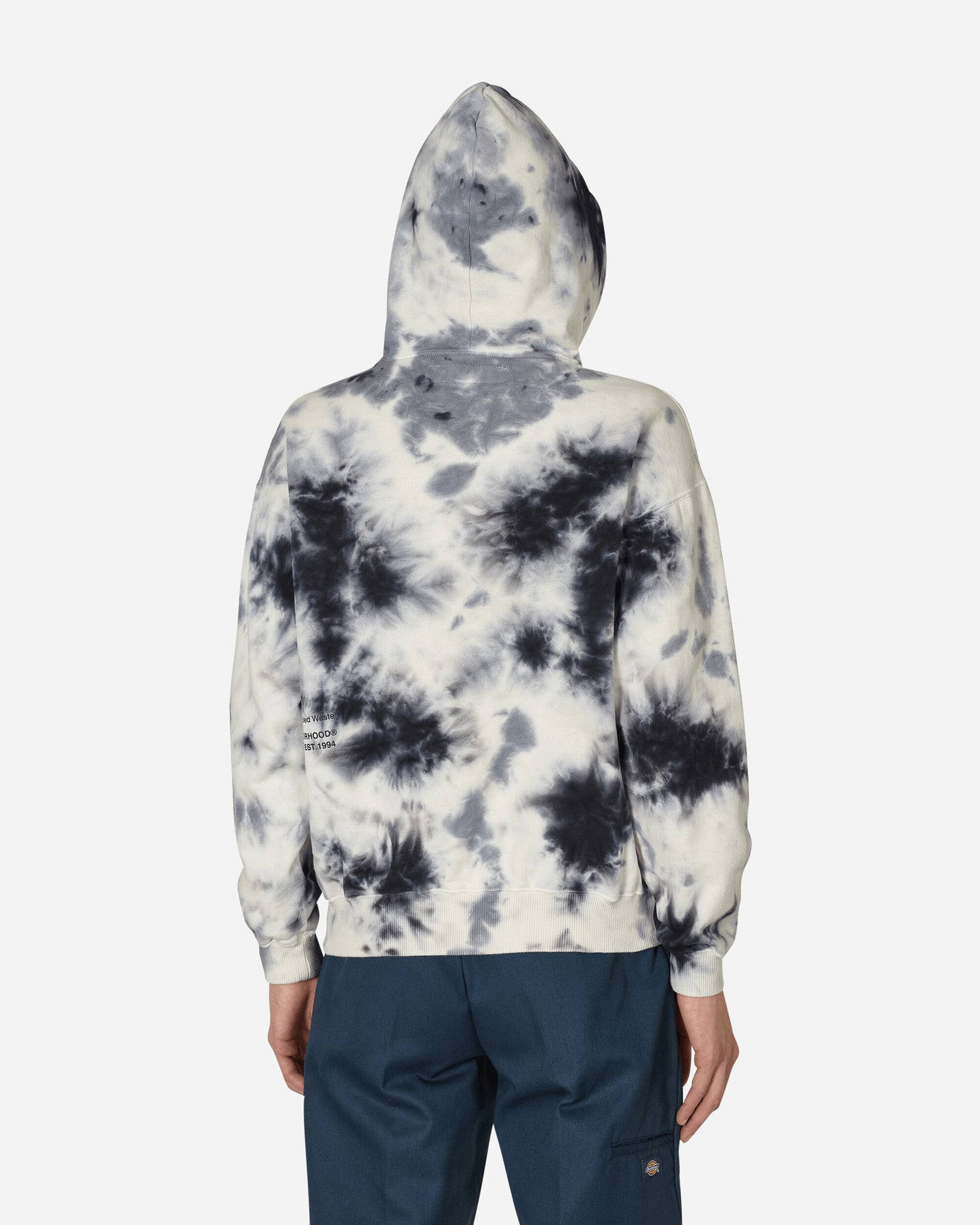 Neighborhood Tie-Dye Sweatparka Ls Black Sweatshirts Crewneck 231LPNH-CSM01 BK