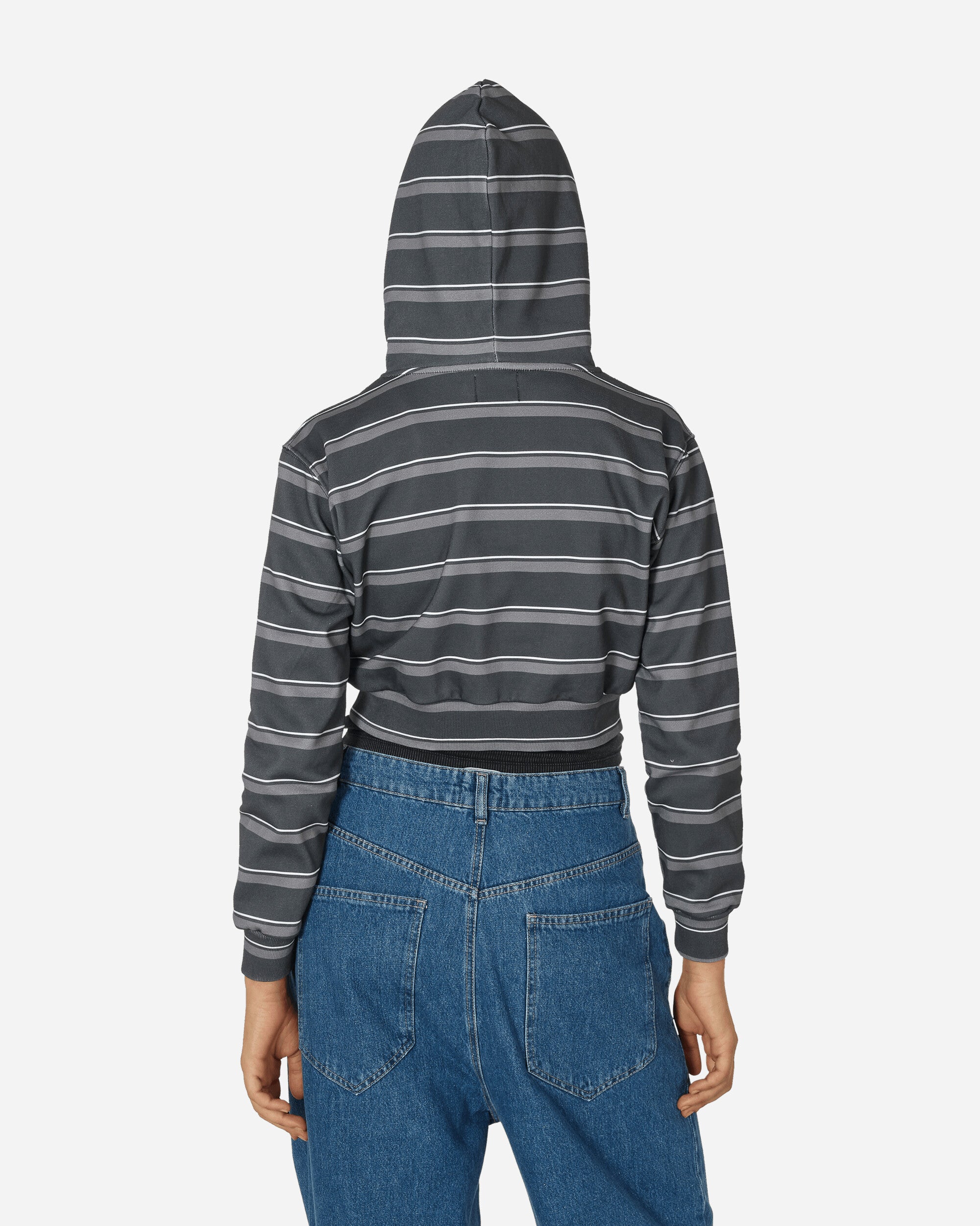 Nii Hai Wmns Striped Hoodie Grey  Sweatshirts Hoodies AW22OTWRCSRH GRY