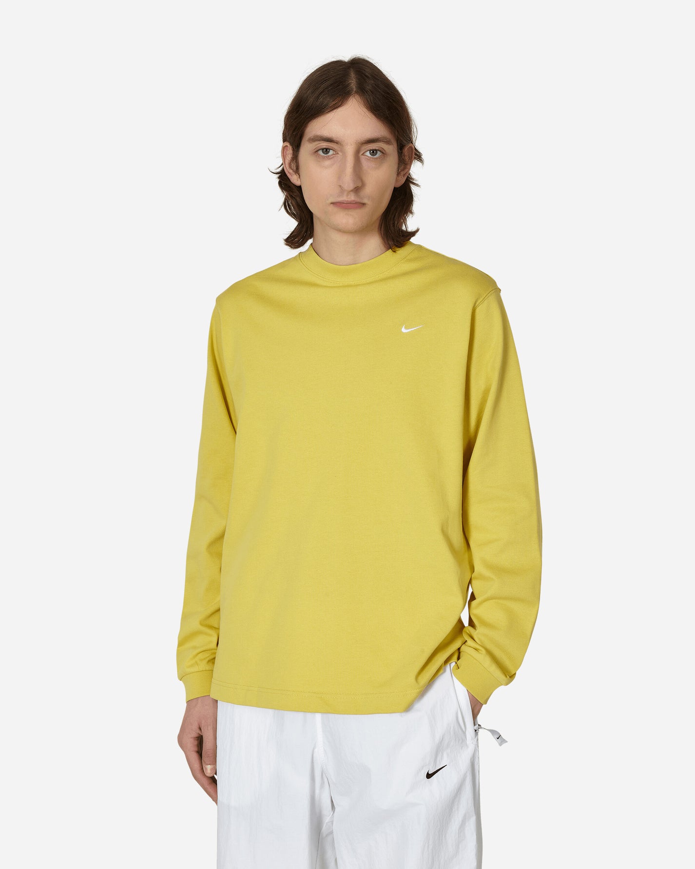 Nike Solo Swsh Ls Top Saturn Gold/White T-Shirts Longsleeve DX0884-700