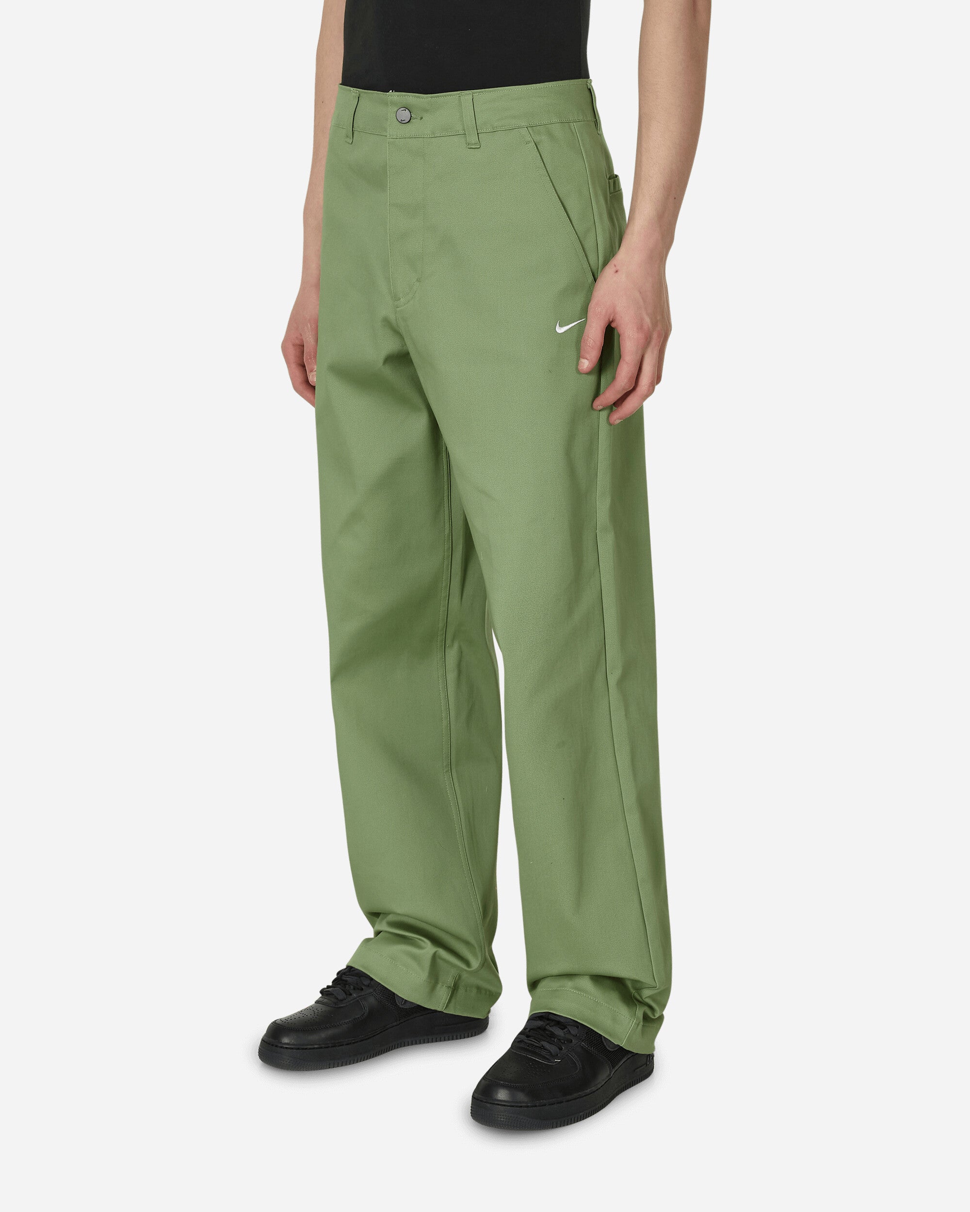 Nike El Chino Pant Ul Cotton Oil Green/White Pants Trousers FD0405-386