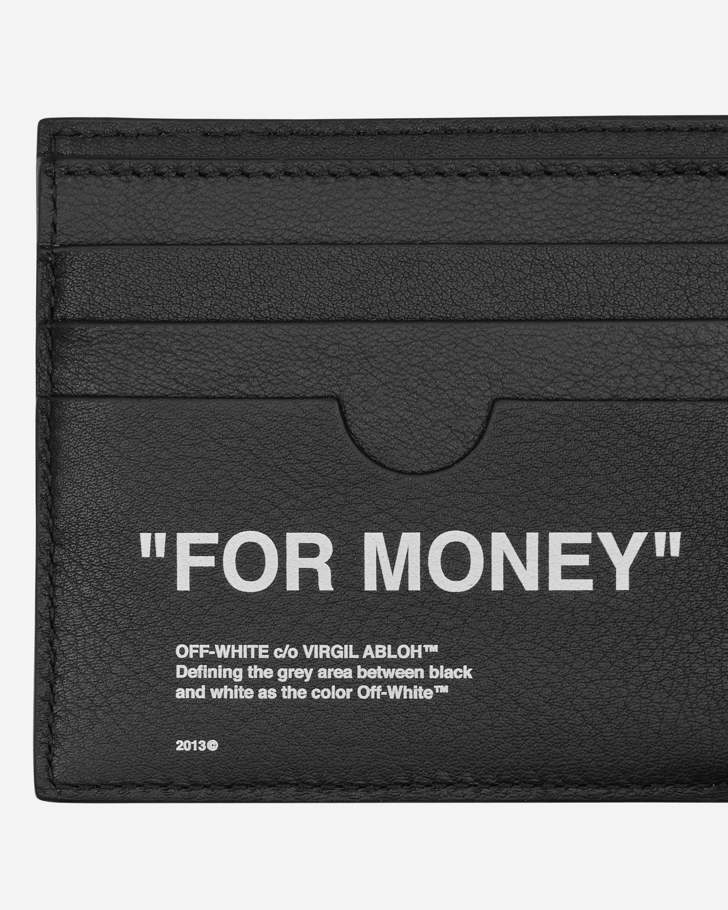 Off-White Quote Bi-Fold Wallet Black/White Wallets and Cardholders Wallets OMNC047C99LEA001 1001