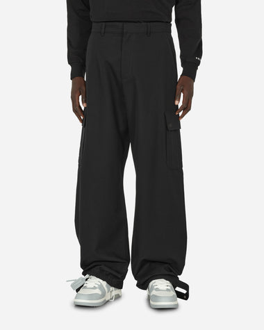 Off-White Ow Emb Woolgab Cargo Pant Black/Black Pants Cargo OMCF037F23FAB001 1010