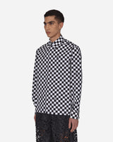 Off-White Check Skate Shirt Black White Shirts Longsleeve OMGA227S22FAB001 1001