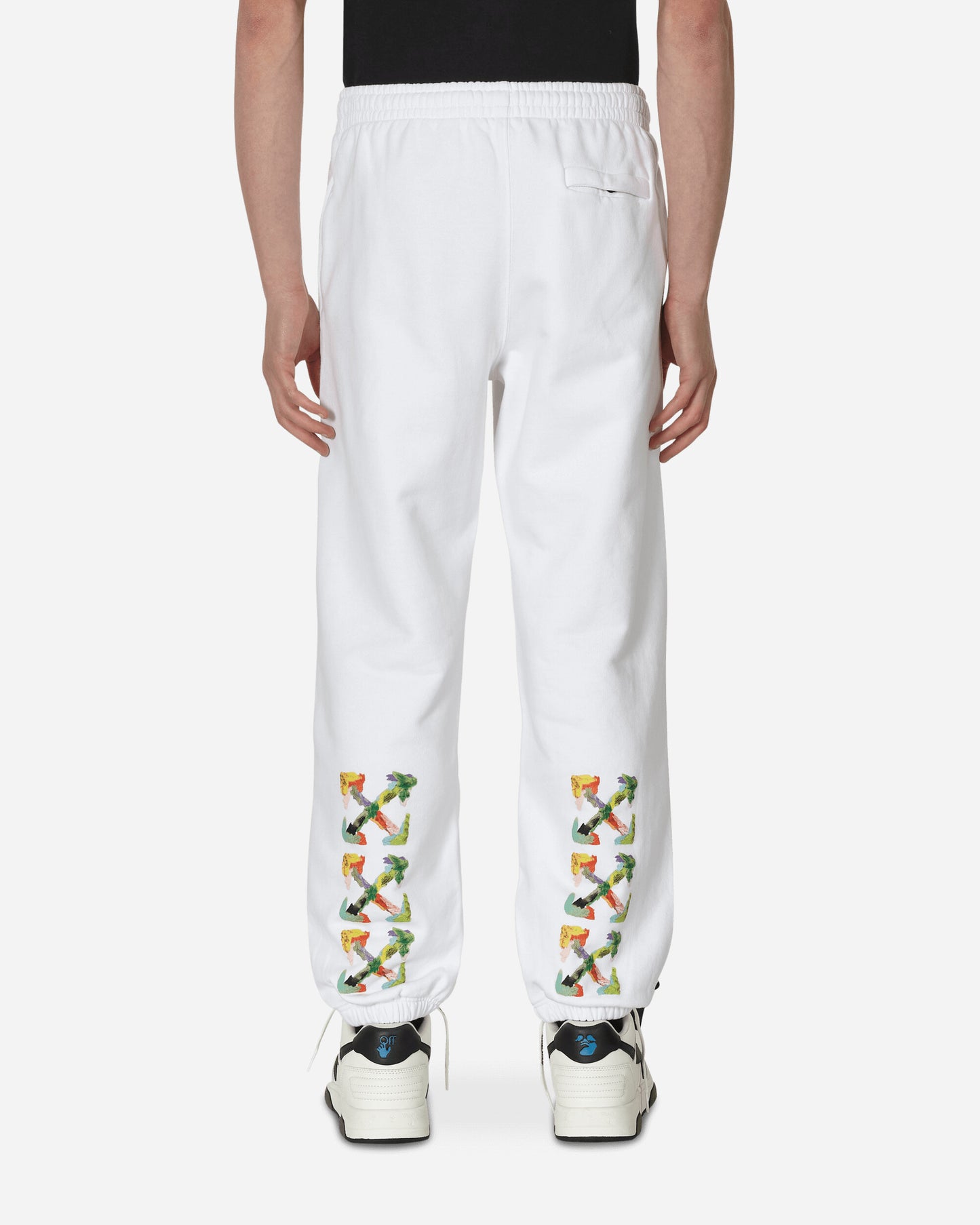 Off-White Brush Arrow Slim Sweatpants White Multicolor Pants Sweatpants OMCH029S23FLE002 0184