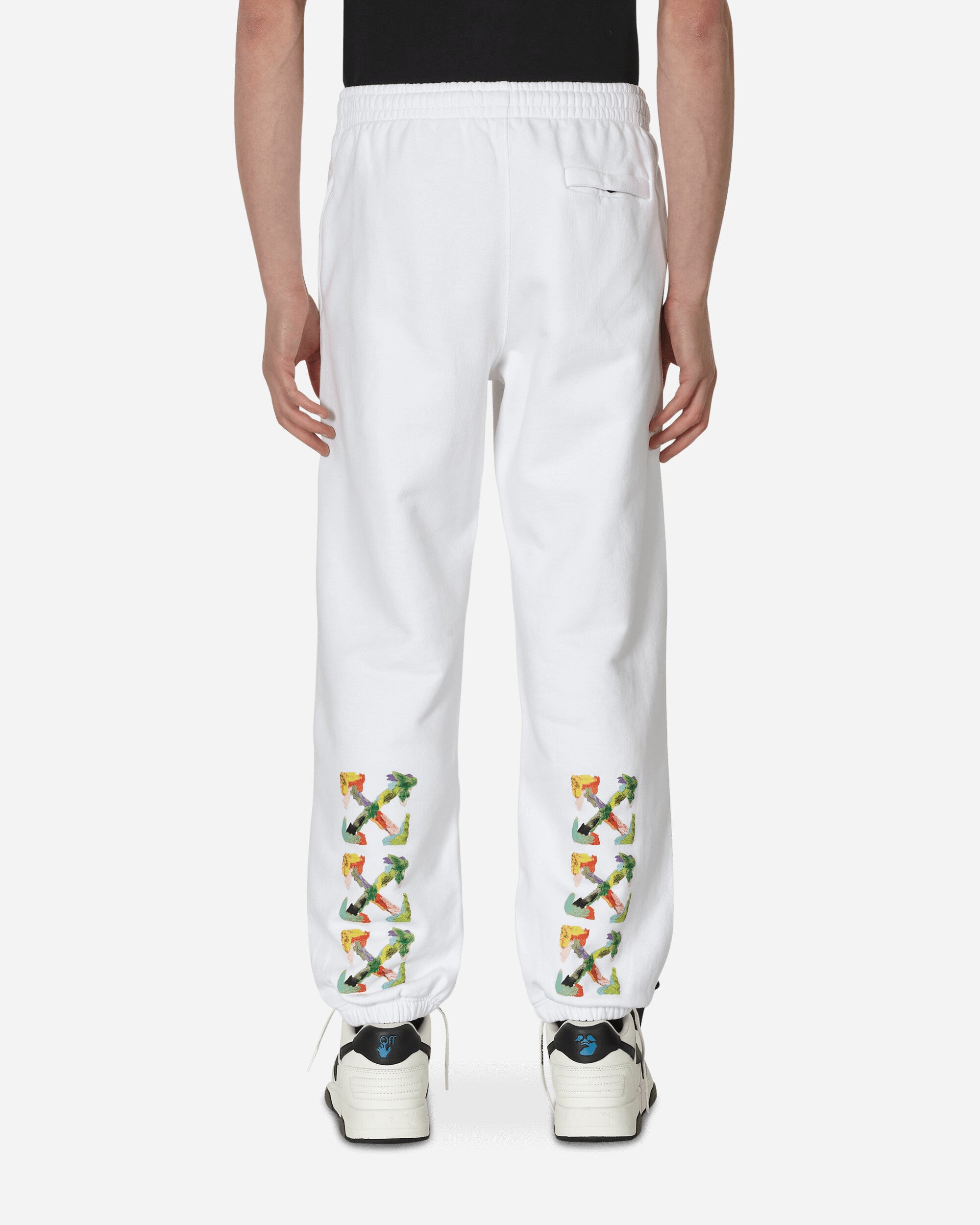 Off-White Brush Arrow Slim Sweatpants White Multicolor Pants Sweatpants OMCH029S23FLE002 0184