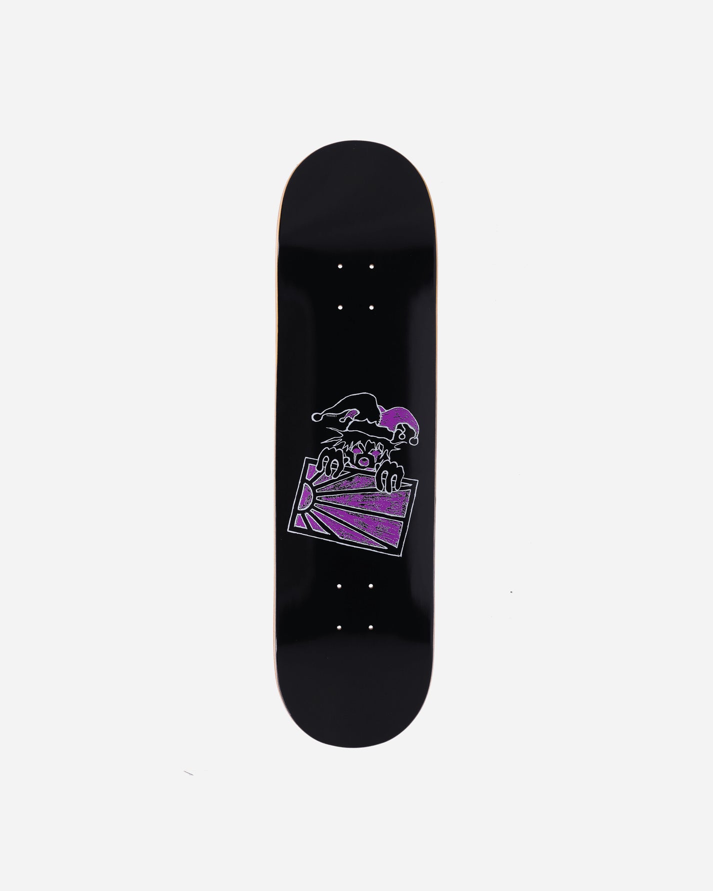 Paccbet Unisex Clown Logo Wood Board Mold H - 8.375 Black Skateboarding Decks PACC12SK07 1 