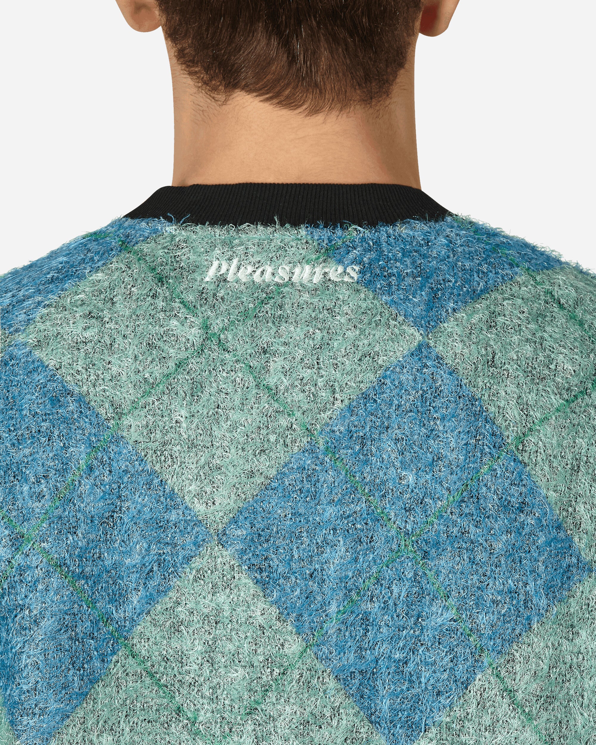 Pleasures Rev Cardigan Aqua Knitwears Cardigans P23SP008 AQUA