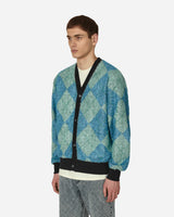 Pleasures Rev Cardigan Aqua Knitwears Cardigans P23SP008 AQUA