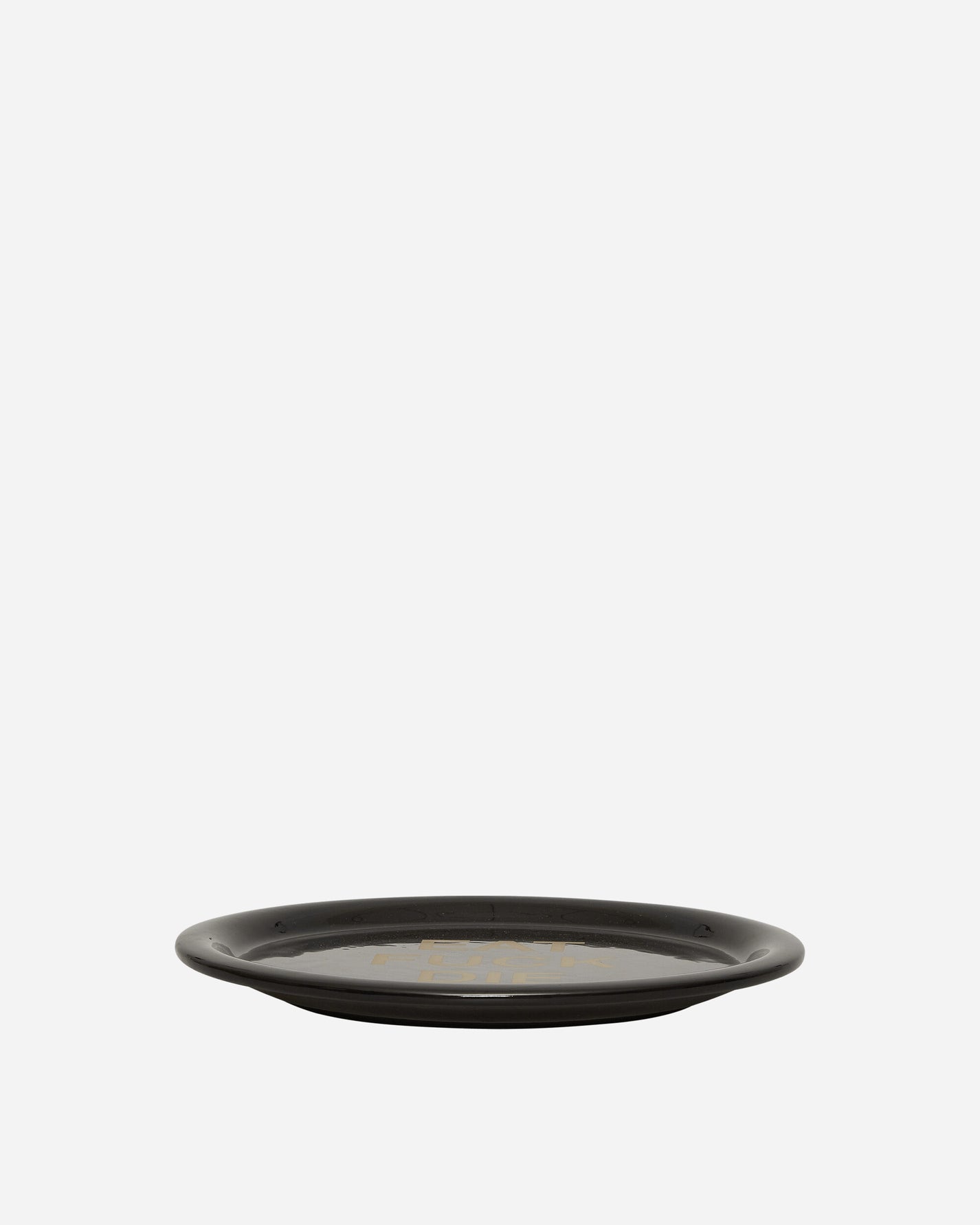 Pleasures Eat Plate Black Tableware Dishes and Trays P23F069 BLACK