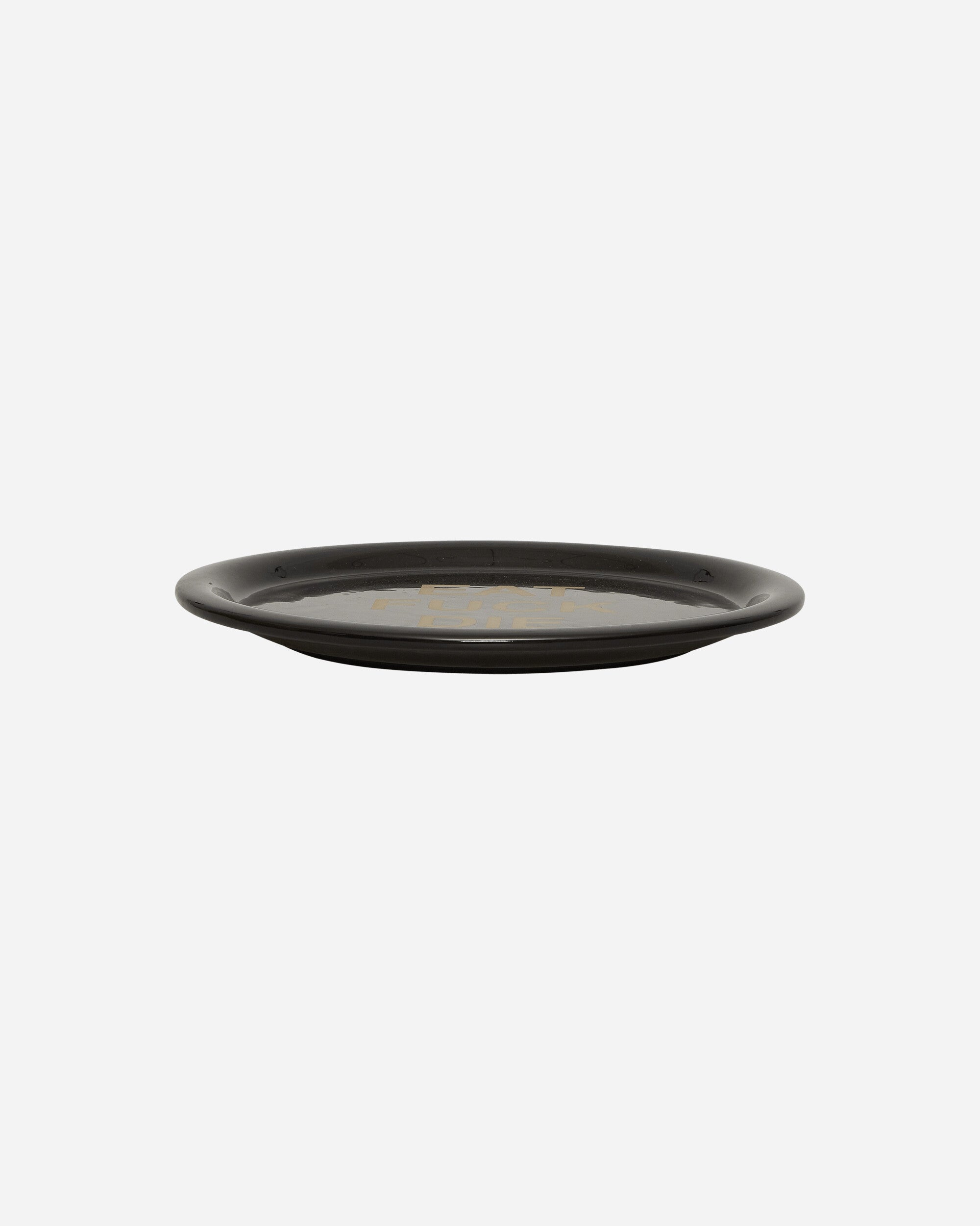 Pleasures Eat Plate Black Tableware Dishes and Trays P23F069 BLACK