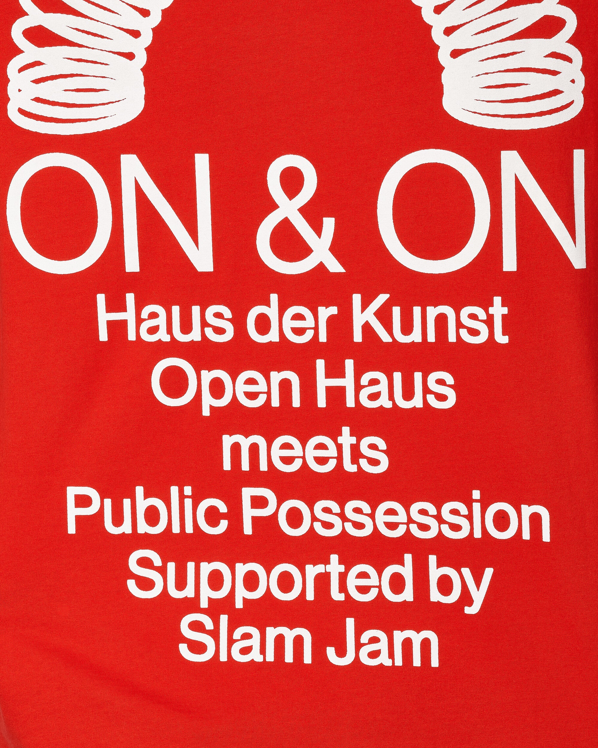 Public Possession Open Haus Tee Red T-Shirts Shortsleeve PPOPENTEE 002