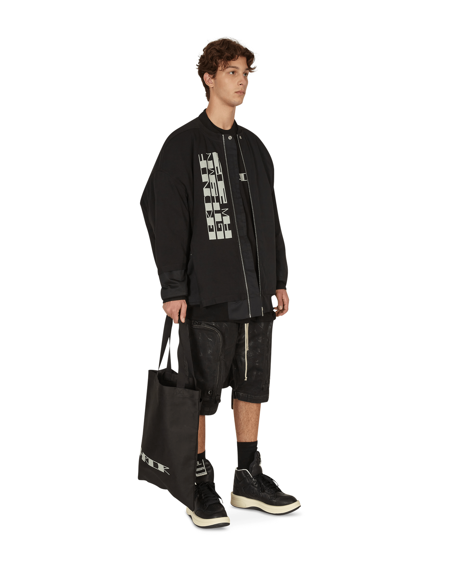 Rick Owens Drkshdw Jumbo Flight Black/Oyster Coats and Jackets Down Jackets DU02A3977-TWRNP3 0961