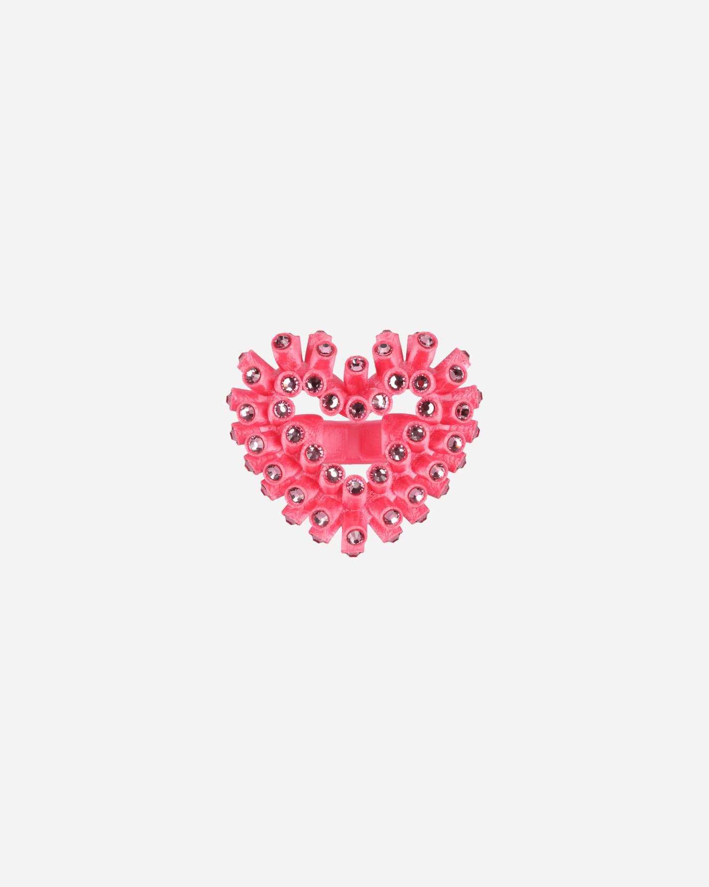 Roussey Wmns Crush Ring Shocking Pink Jewellery Rings 21R07 2