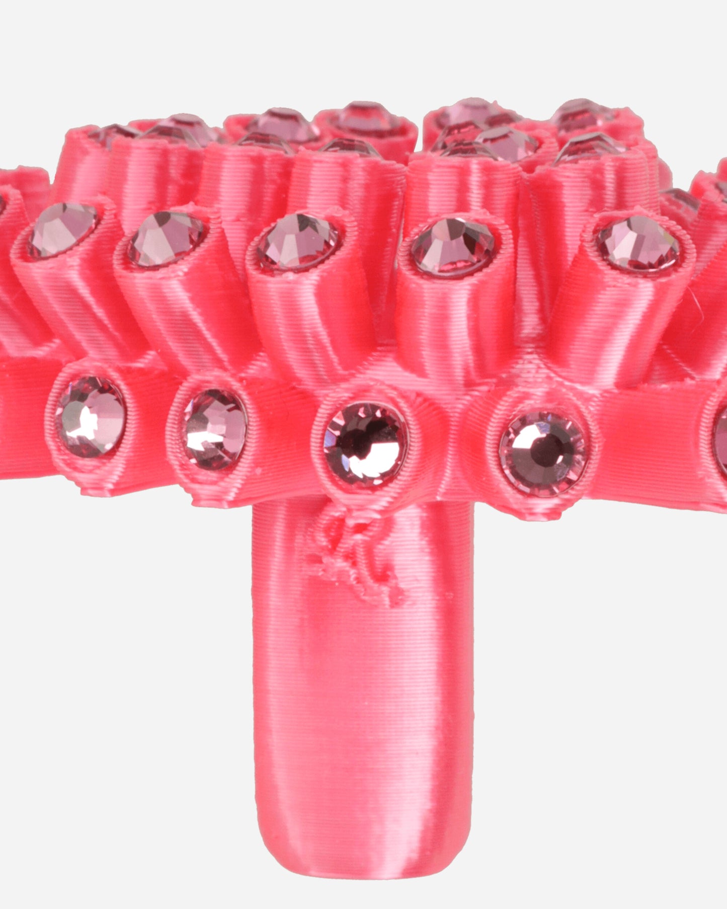 Roussey Wmns Crush Ring Shocking Pink Jewellery Rings 21R07 2