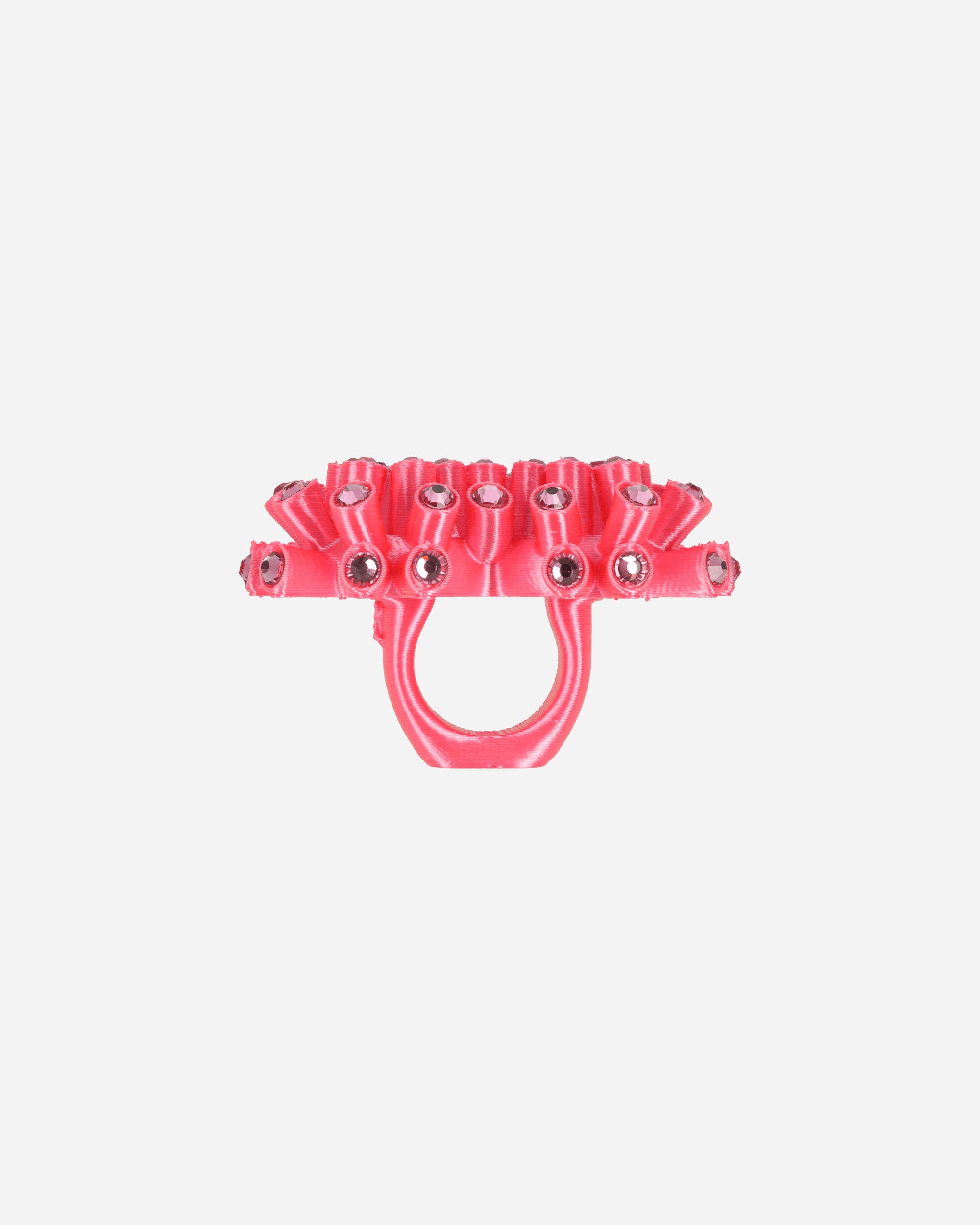 Roussey Wmns Crush Ring Shocking Pink Jewellery Rings 21R07 2