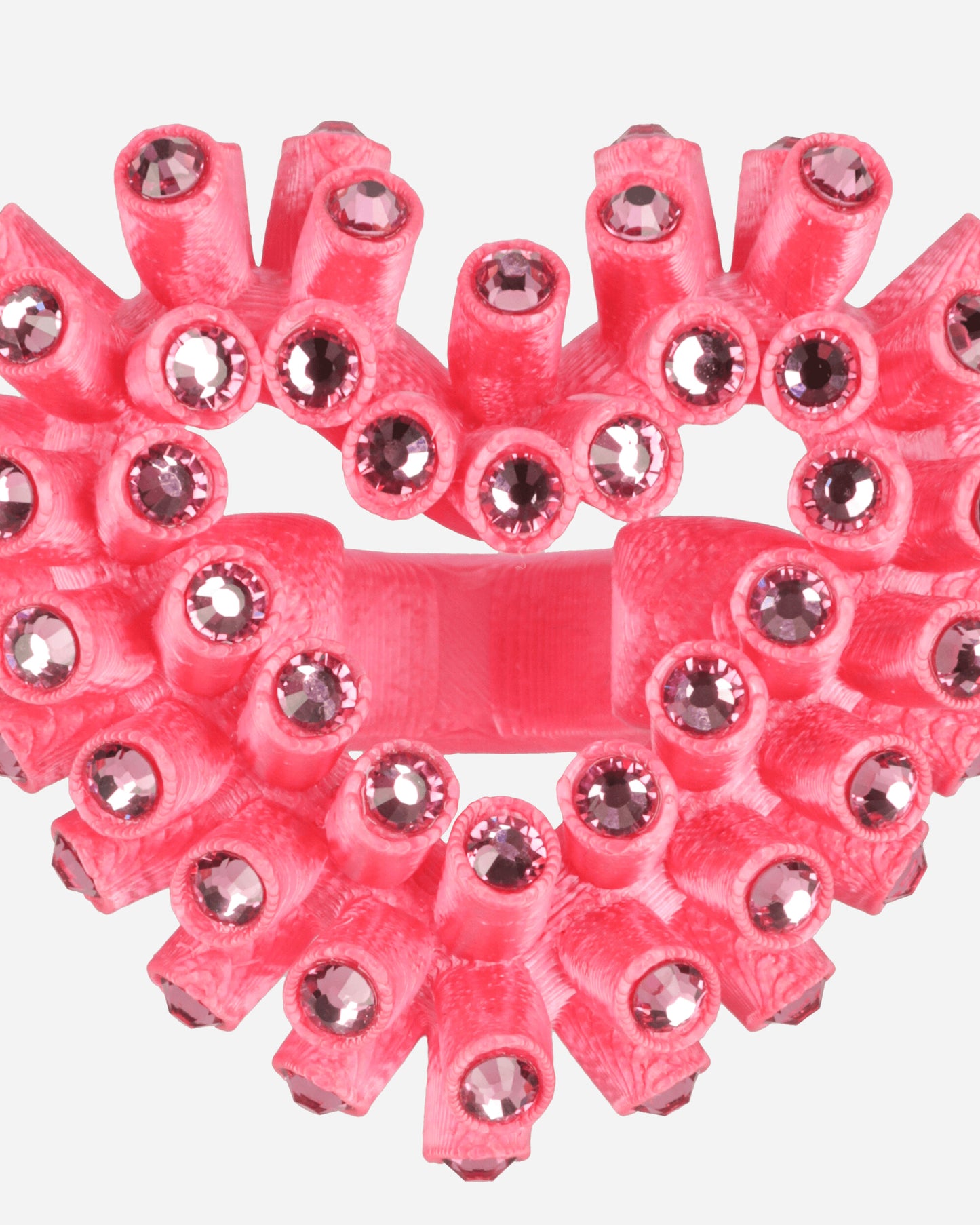 Roussey Wmns Crush Ring Shocking Pink Jewellery Rings 21R07 2