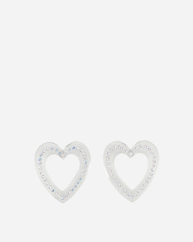 Safsafu Wmns Big Heart Earrings Transparent Jewellery Earrings 1-23-E1 004