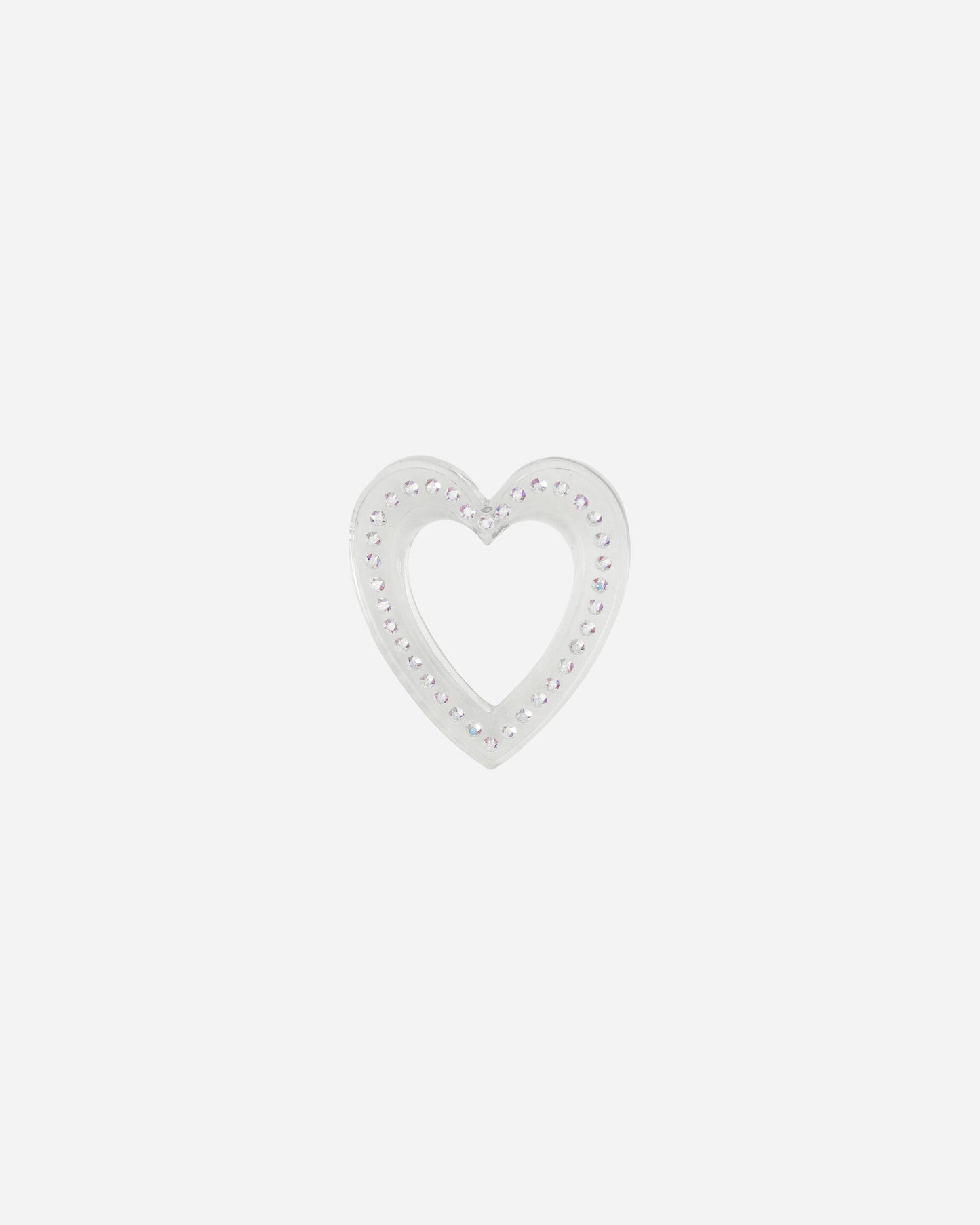 Safsafu Wmns Big Heart Earrings Transparent Jewellery Earrings 1-23-E1 004