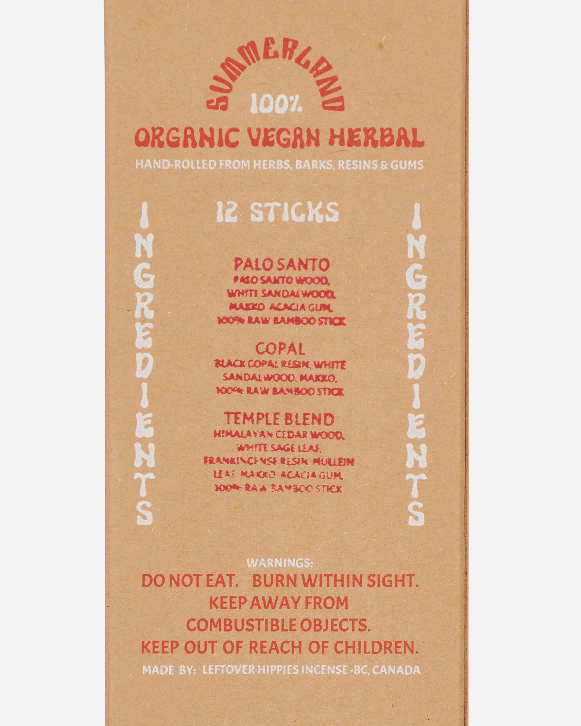 Summerland Ceramics Natural Incense - Hand Rolled Multi High Times Smoking Sets INC-VP 1