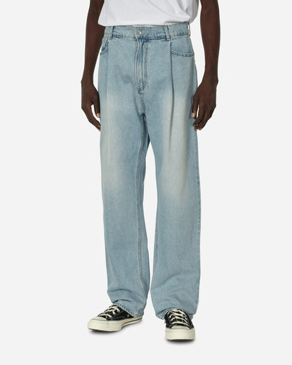 Unaffected One Tuck Wide Denim  (Non Seasonal) Light Blue Pants Denim UN00ALLDN03 001