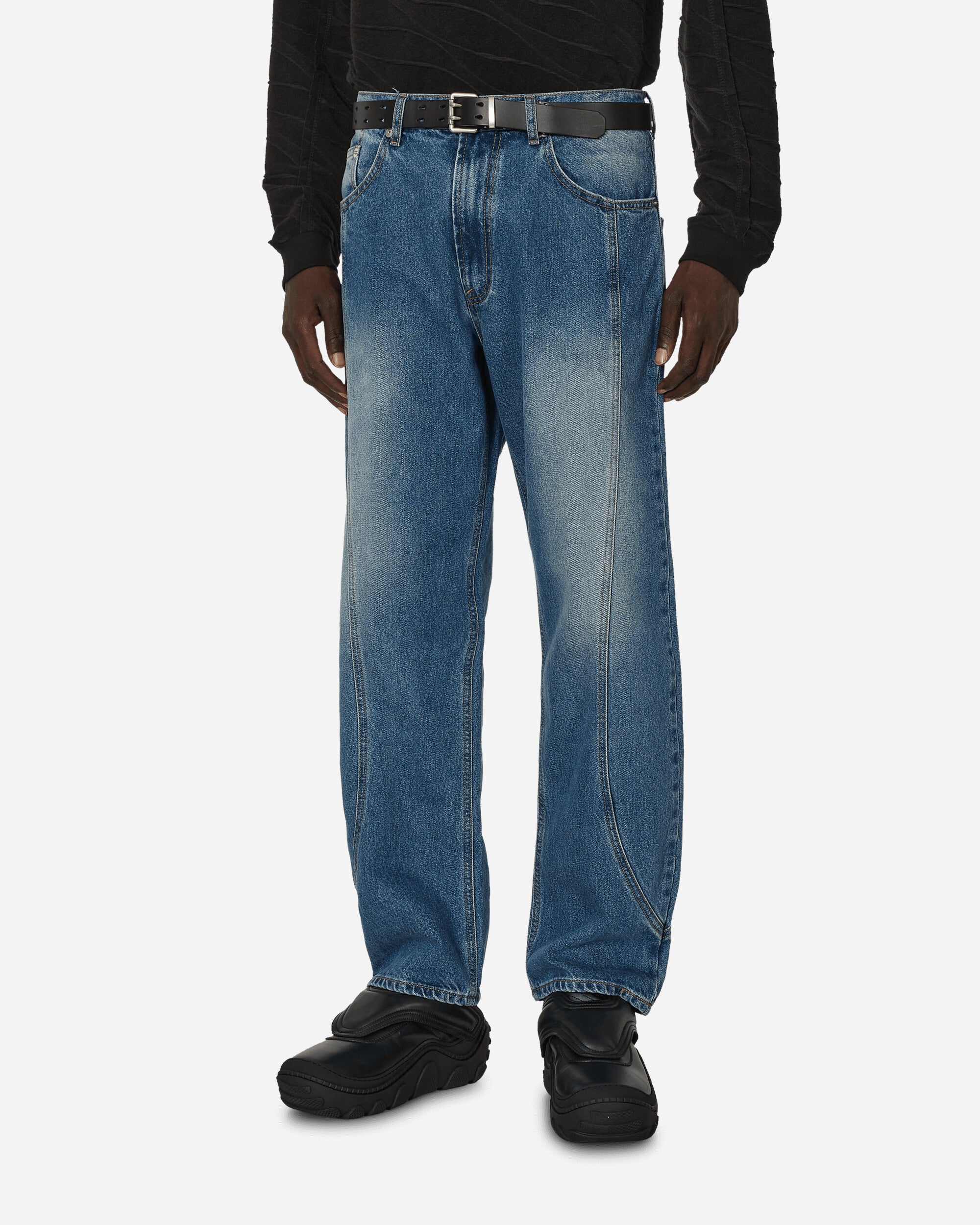 Unaffected Track Denim (Non Seasonal) Dark Blue Pants Denim UN00ALLDN06 001