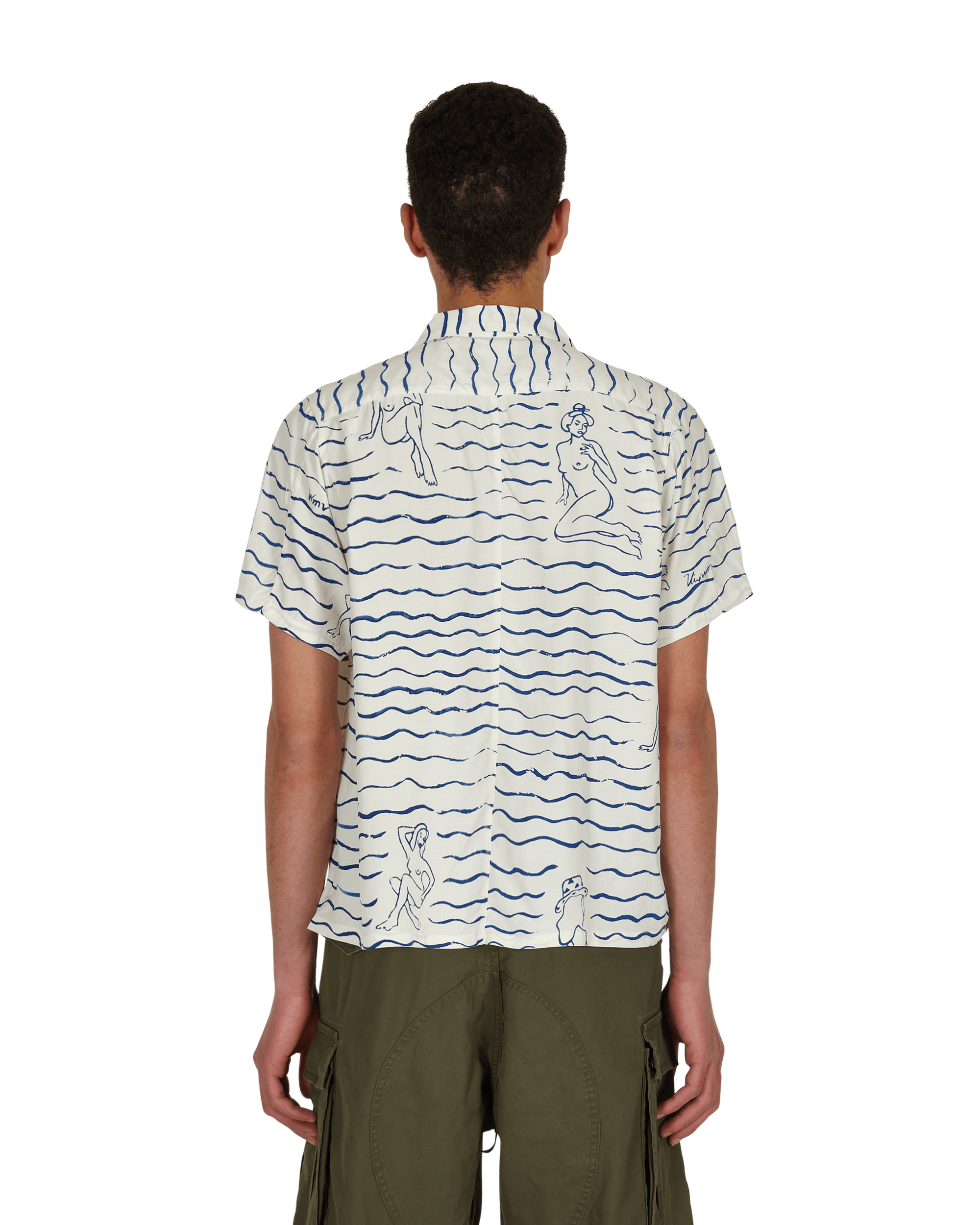 Visvim Gauguin Springs Blue Shirts Shortsleeve 0121105011017 BLUE