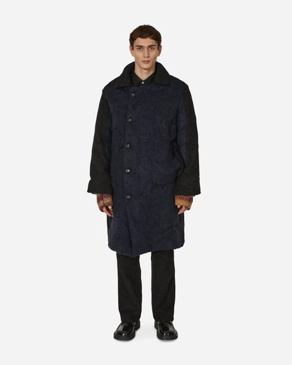 Vitelli Doomboh Coat With Layered Cuffs Black/Navy Coats and Jackets Coats DMB-D020 BBL