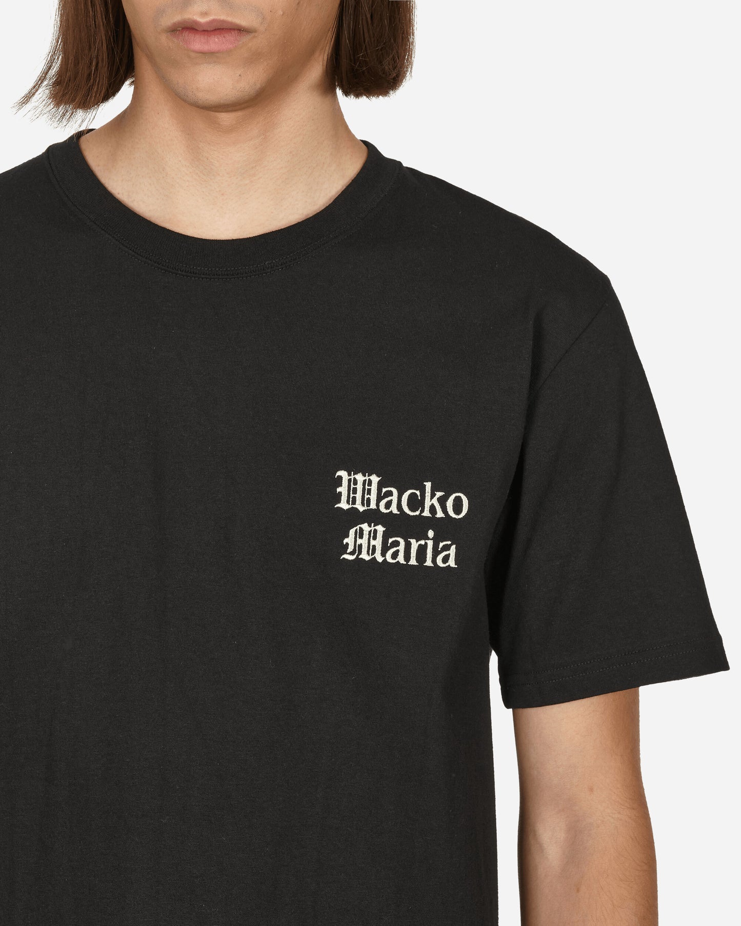 WACKO MARIA Usa Body Crew Neck T-Shirt Black T-Shirts Shortsleeve 23SS-WMT-OT01 1
