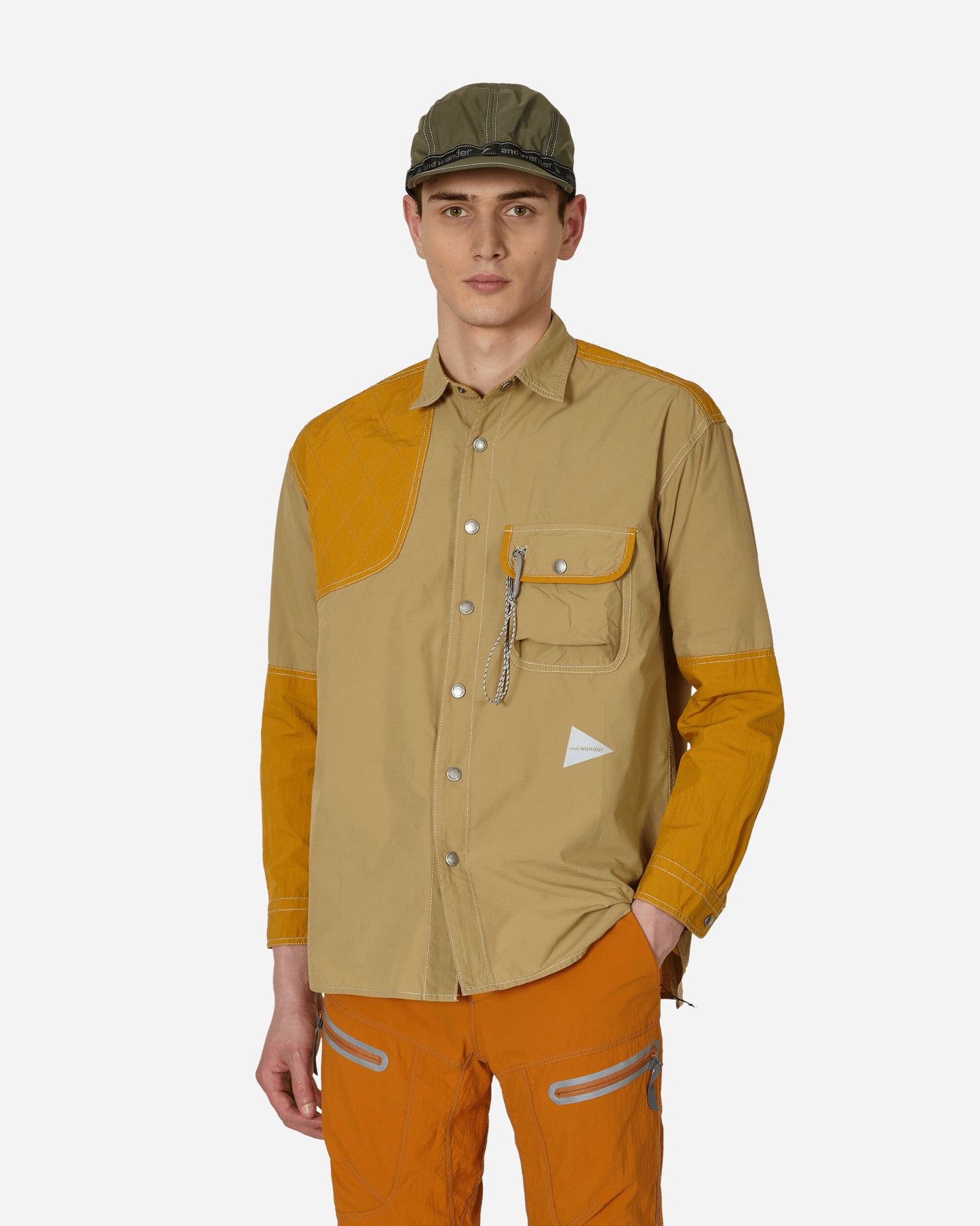 and wander Cordura Rip Mix Shirt (M) Beige Shirts Longsleeve Shirt 5743183068 040