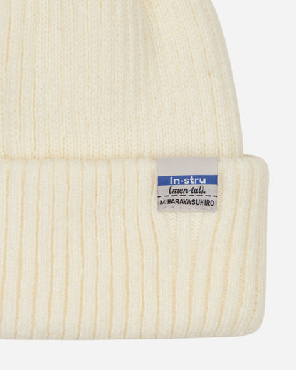 in・stru(men-tal) Knit Beanie White Hats Beanies I08AC402 1