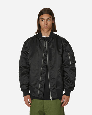 sacai Nylon Twill Blouson Black Coats and Jackets Bomber Jackets SCM-051 001