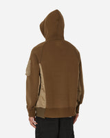 sacai Sponge Sweat X Nylon Twill Hoodie Dark Beige/Dark Beige Sweatshirts Hoodies SCM-057 640